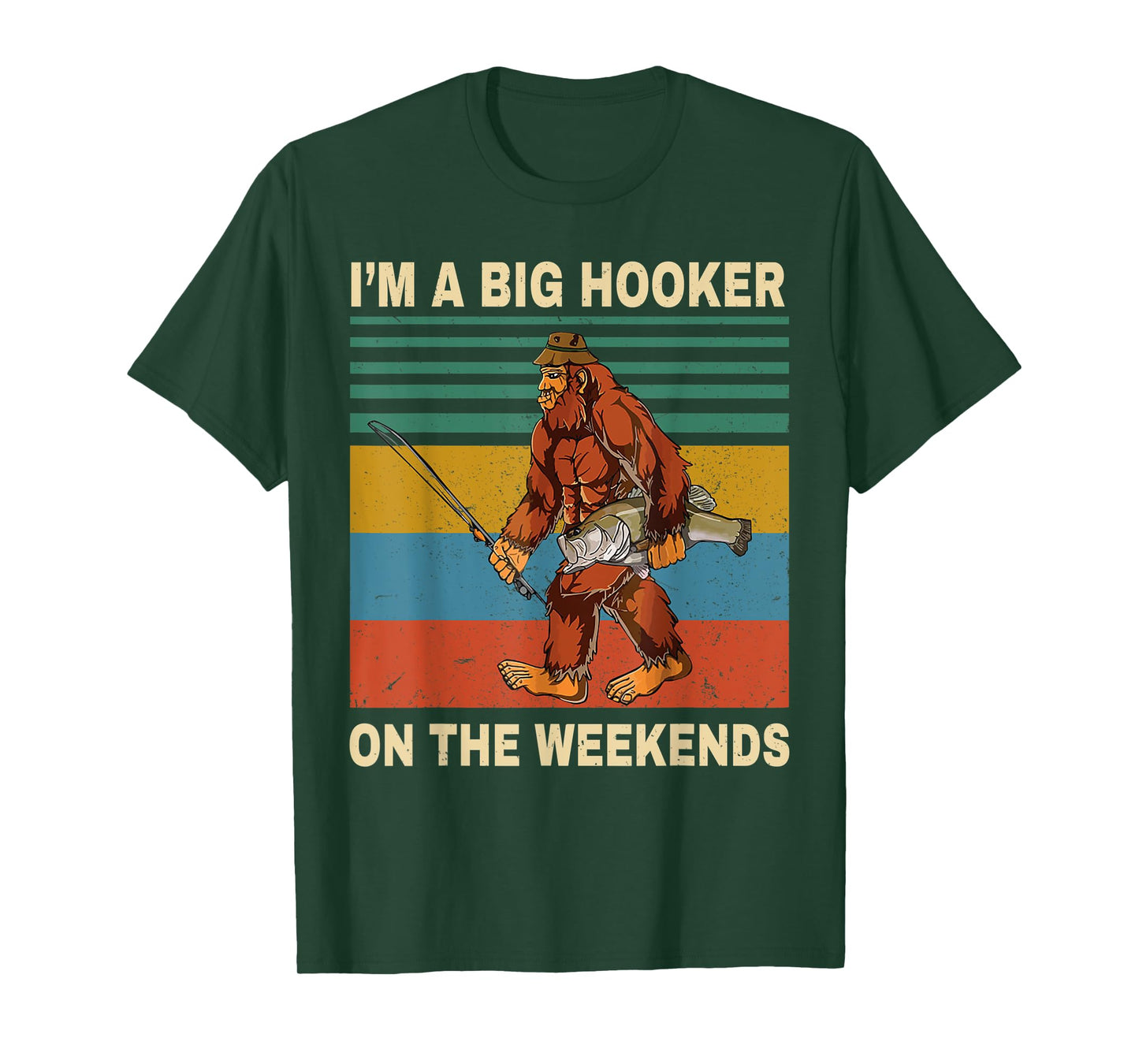 I'm A Big Hooker On The Weekends Vintage T Shirt