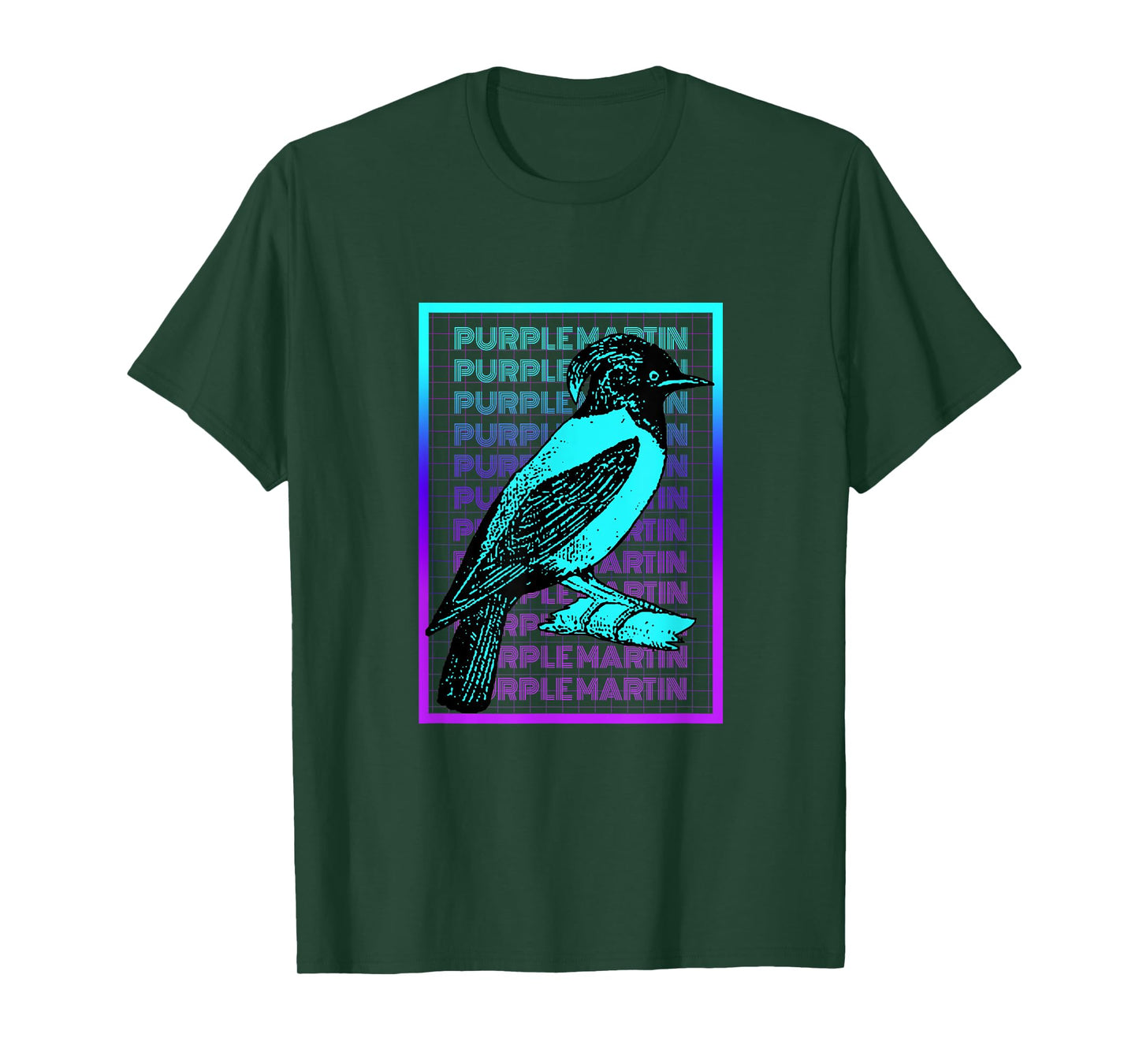 Purple Martin Bird Vintage Retro Purple Martin T-Shirt