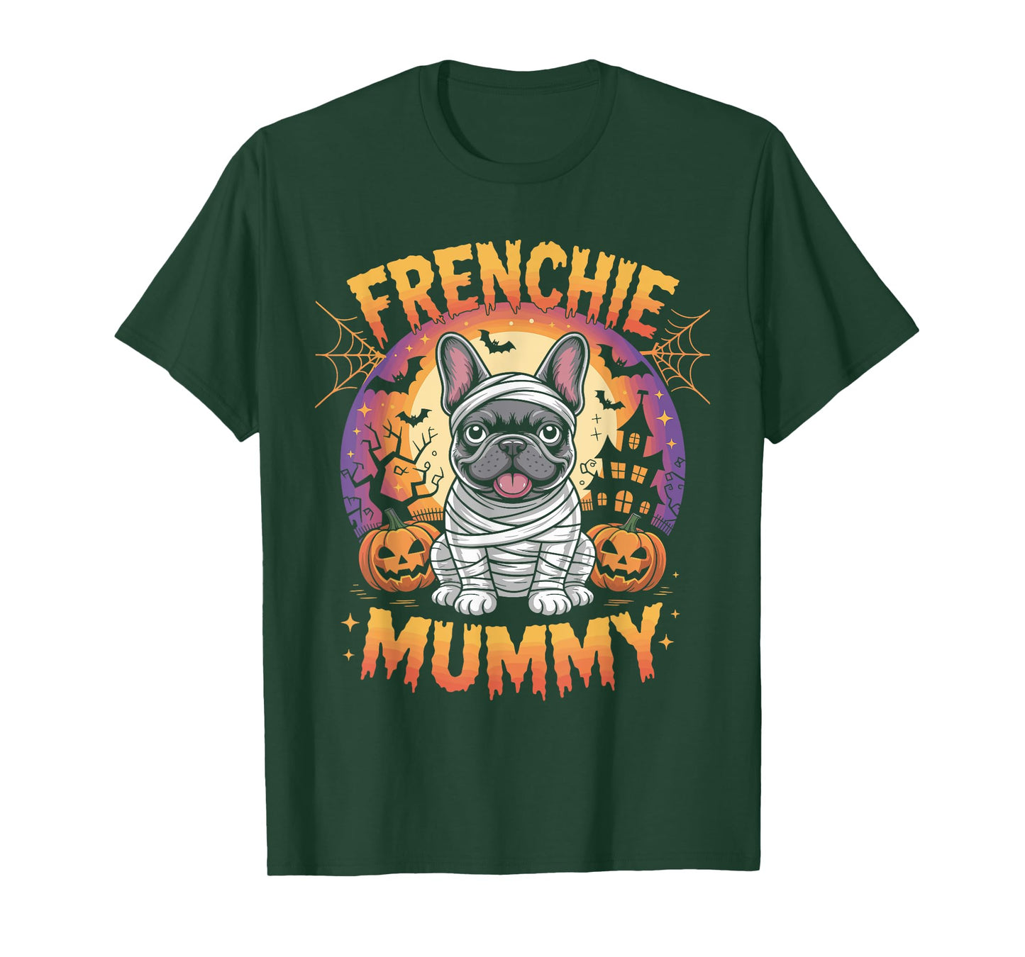 Frenchie Mummy Halloween Costume Dog Owner French Bulldog T-Shirt