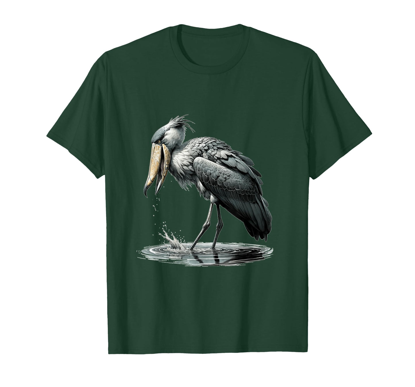 Shoebill Stork - Natural History Science Art T-Shirt