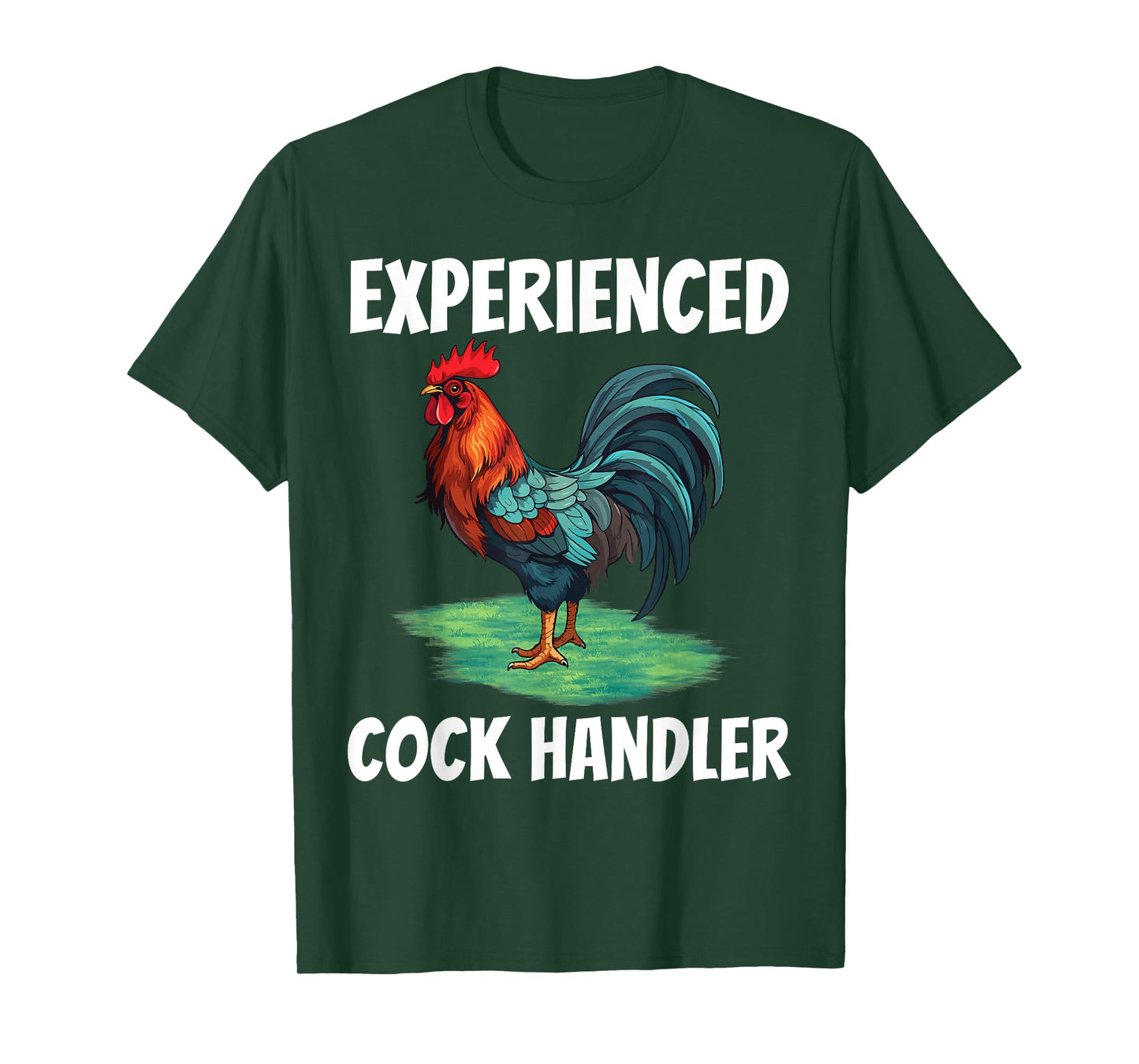 Experienced Cock Handler Chicken Funny Rooster Lover T-Shirt