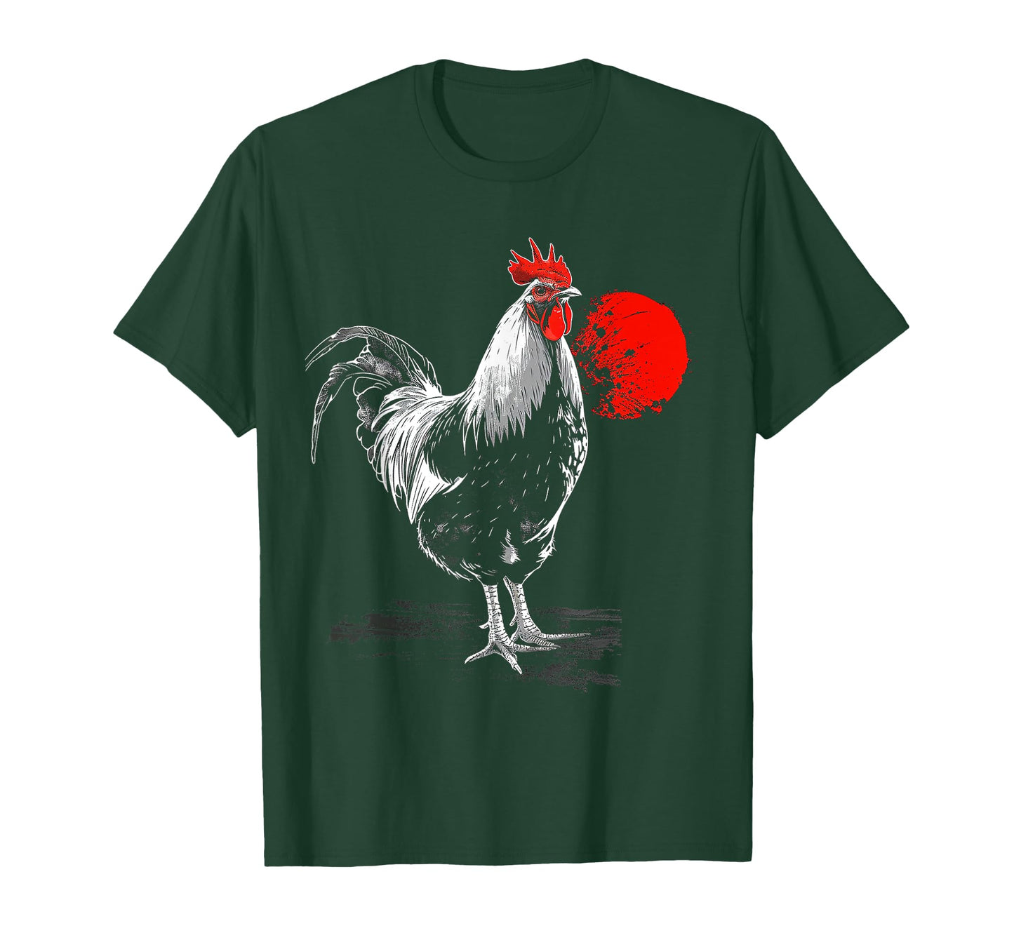 Chicken Drawing Animal Art Graphic Chicken T-Shirt