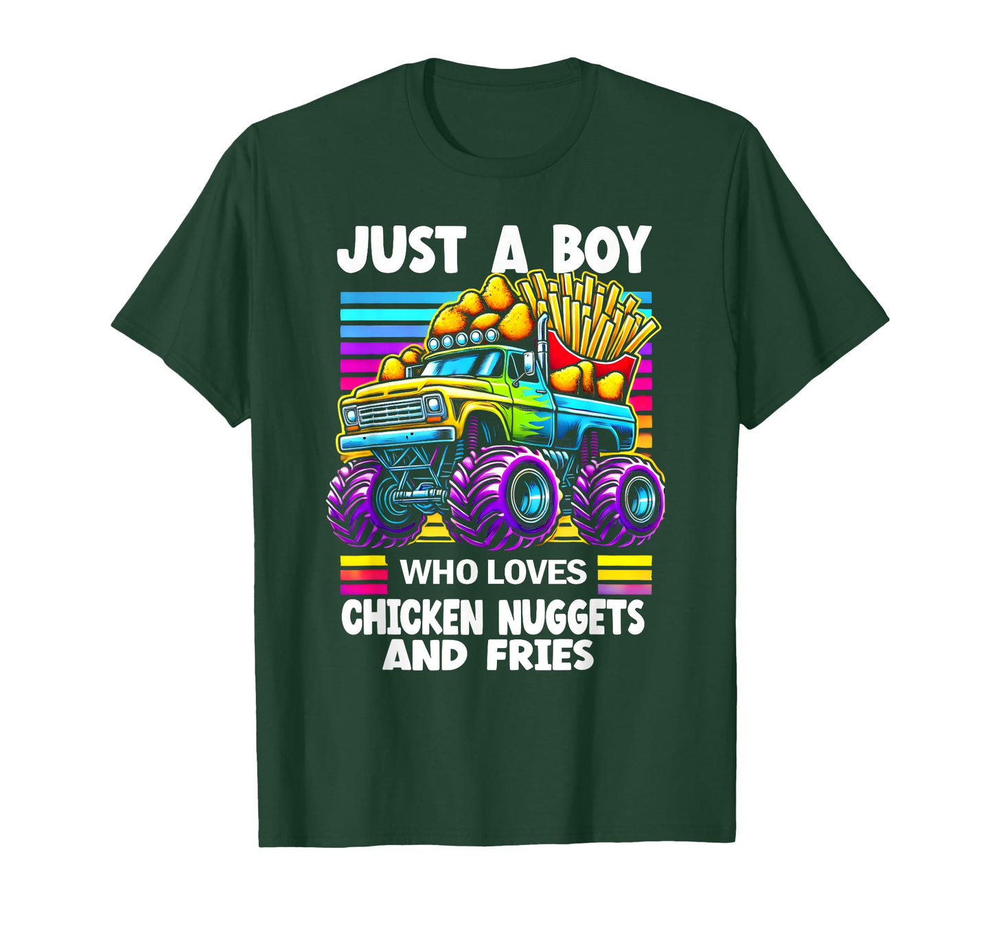 Just a Boy Who Loves Chicken Nuggets and Fries T-Shirt