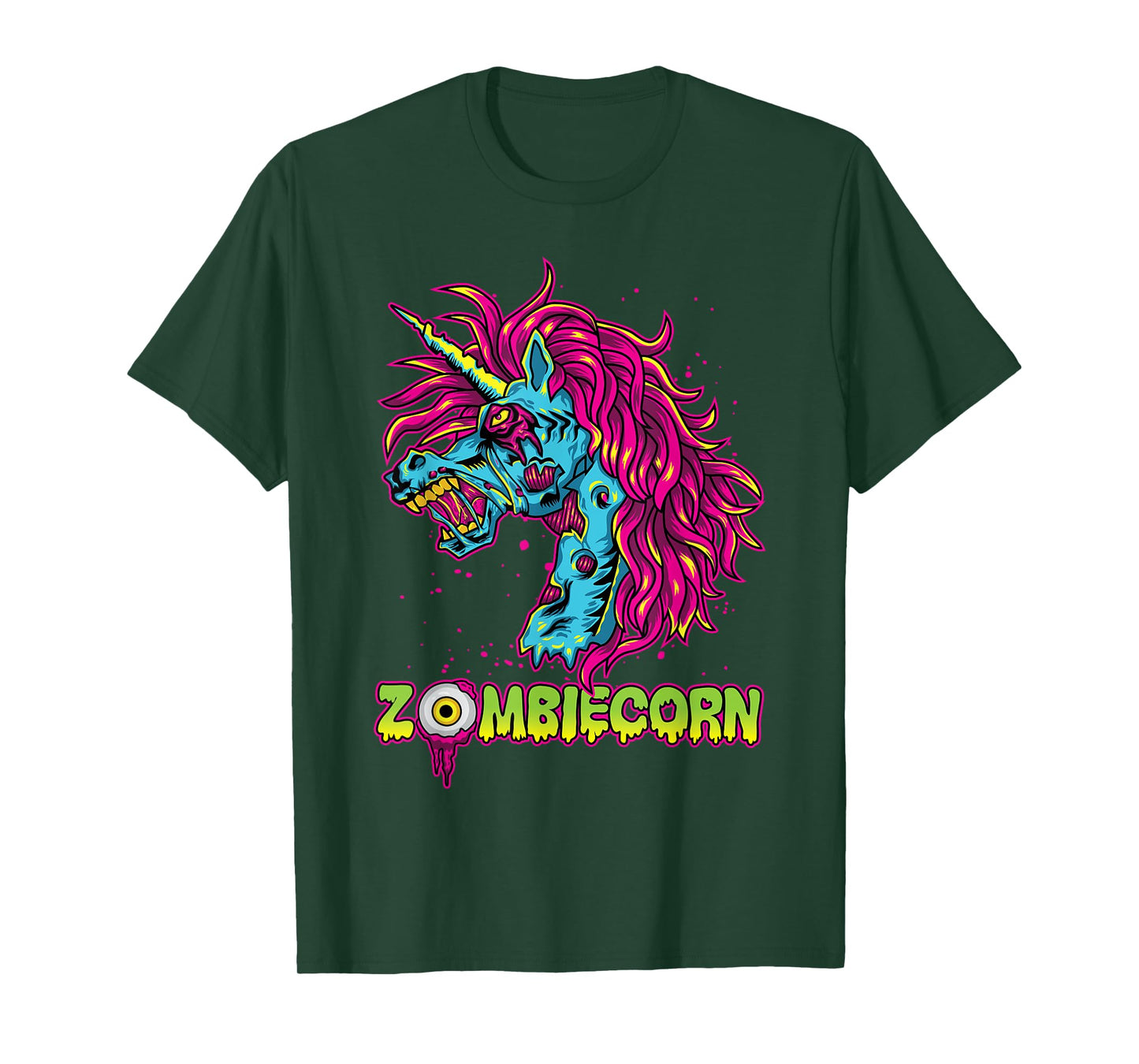 Scary Zombiecorn Zombie Unicorn Halloween Costume T-Shirt