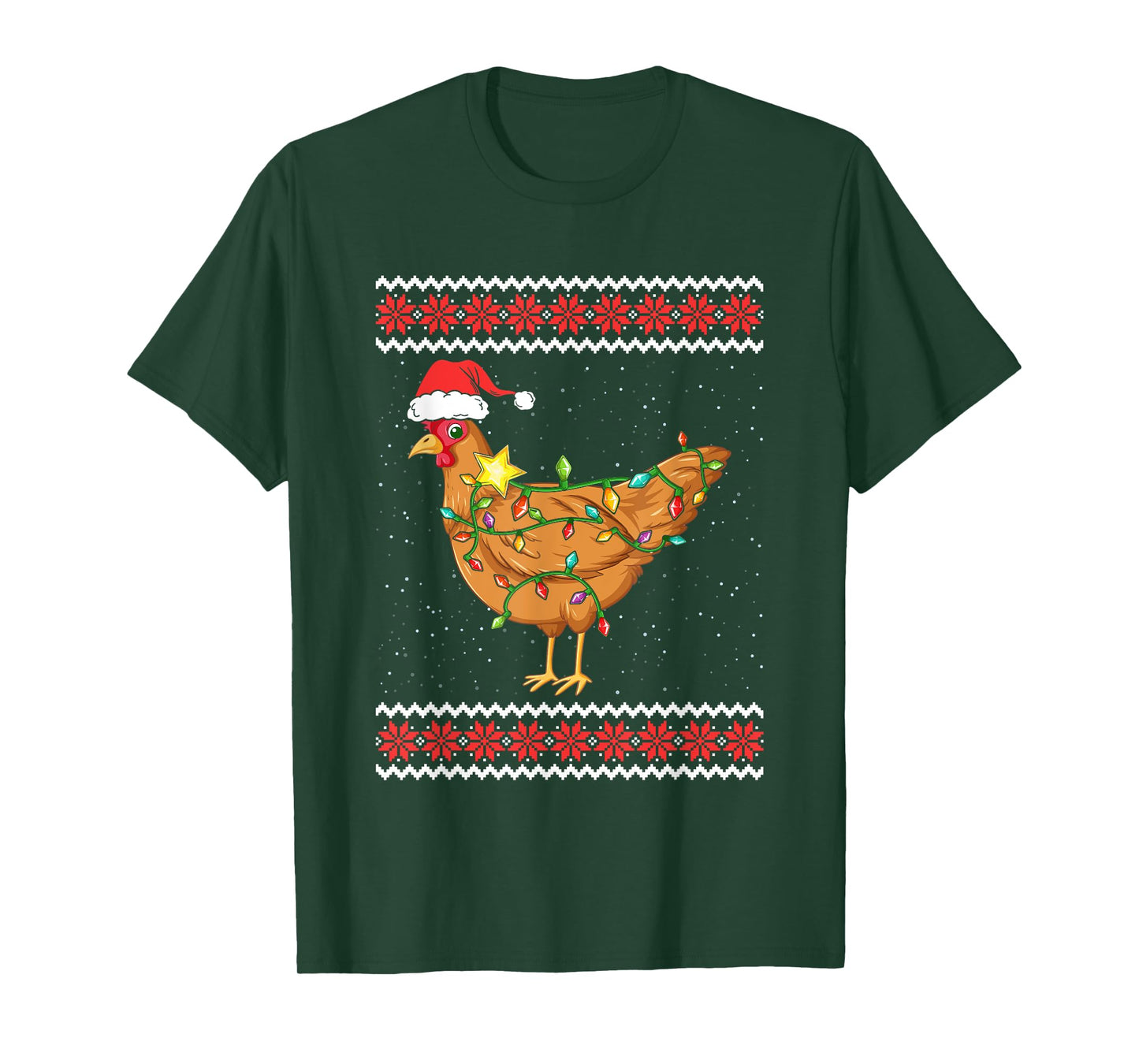 Hen Christmas Ugly Christmas Sweater Funny Chicken T-Shirt