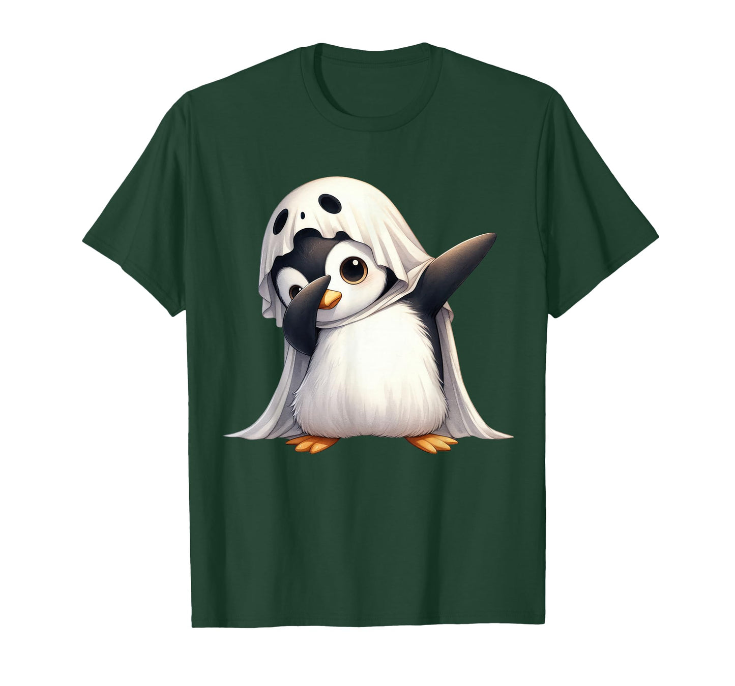 Funny Ghost Penguin Halloween Animals Penguin Lover Spooky T-Shirt