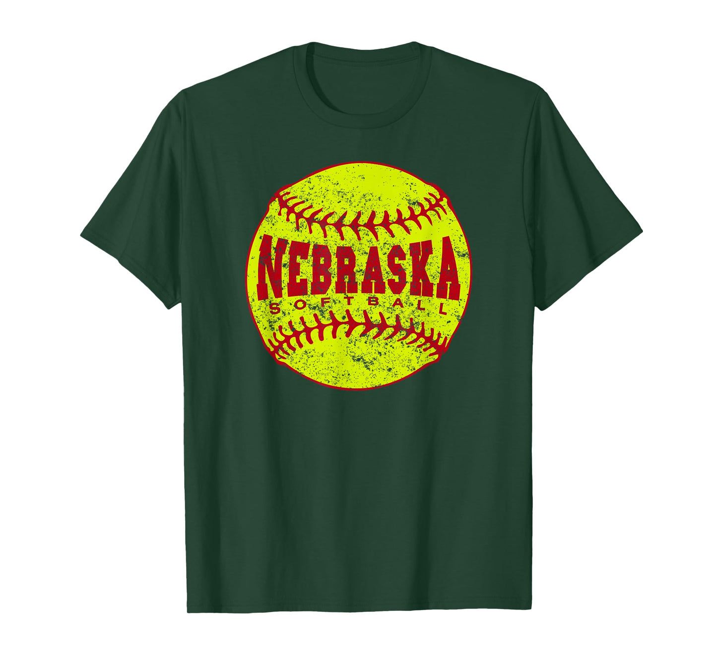 Nebraska Softball Ball T-Shirt