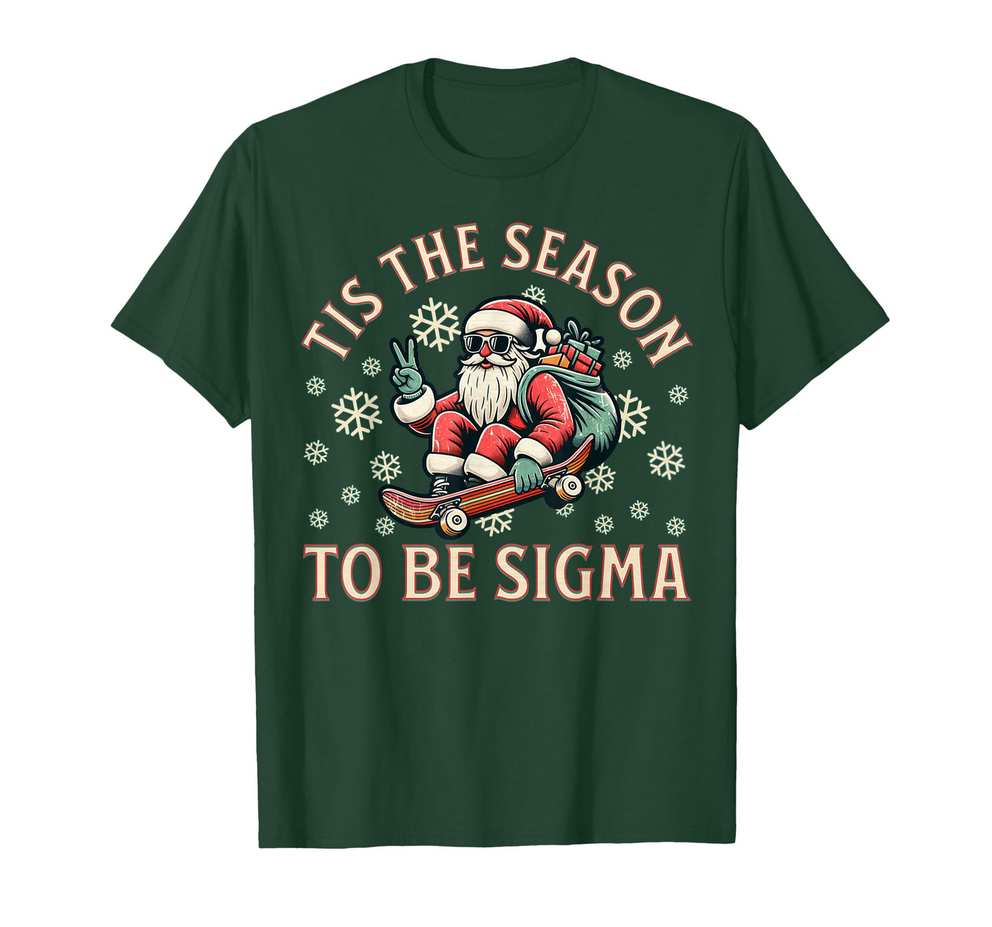 Tis The Season To Be Sigma Claus Funny Santa Christmas Boys T-Shirt