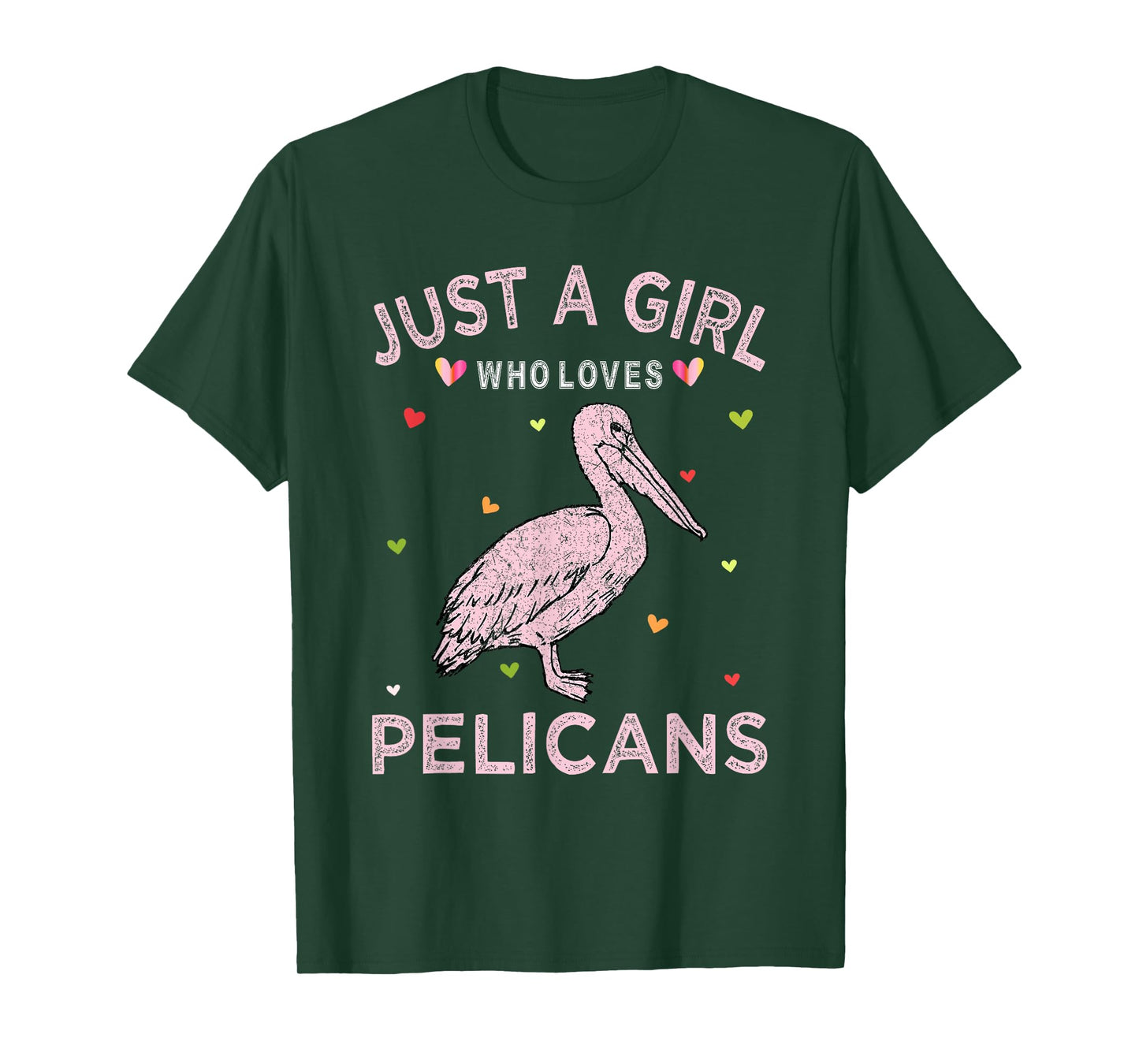 Pelican Bird Lover Gift Just A Girl Who Loves Pelicans T-Shirt