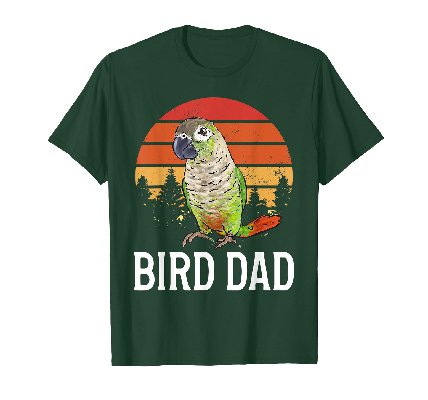 Green Cheek Conure Parrot Bird Dad T-Shirt