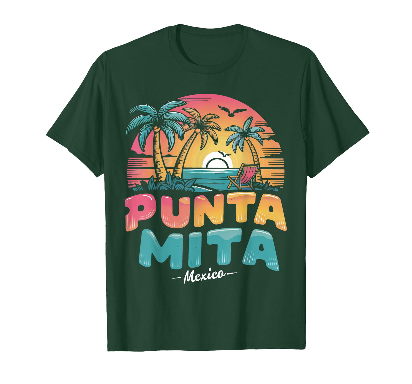 Punta Mita Mexico Tropical Sunset beach Souvenir Vacation Men Women Kids T-Shirt
