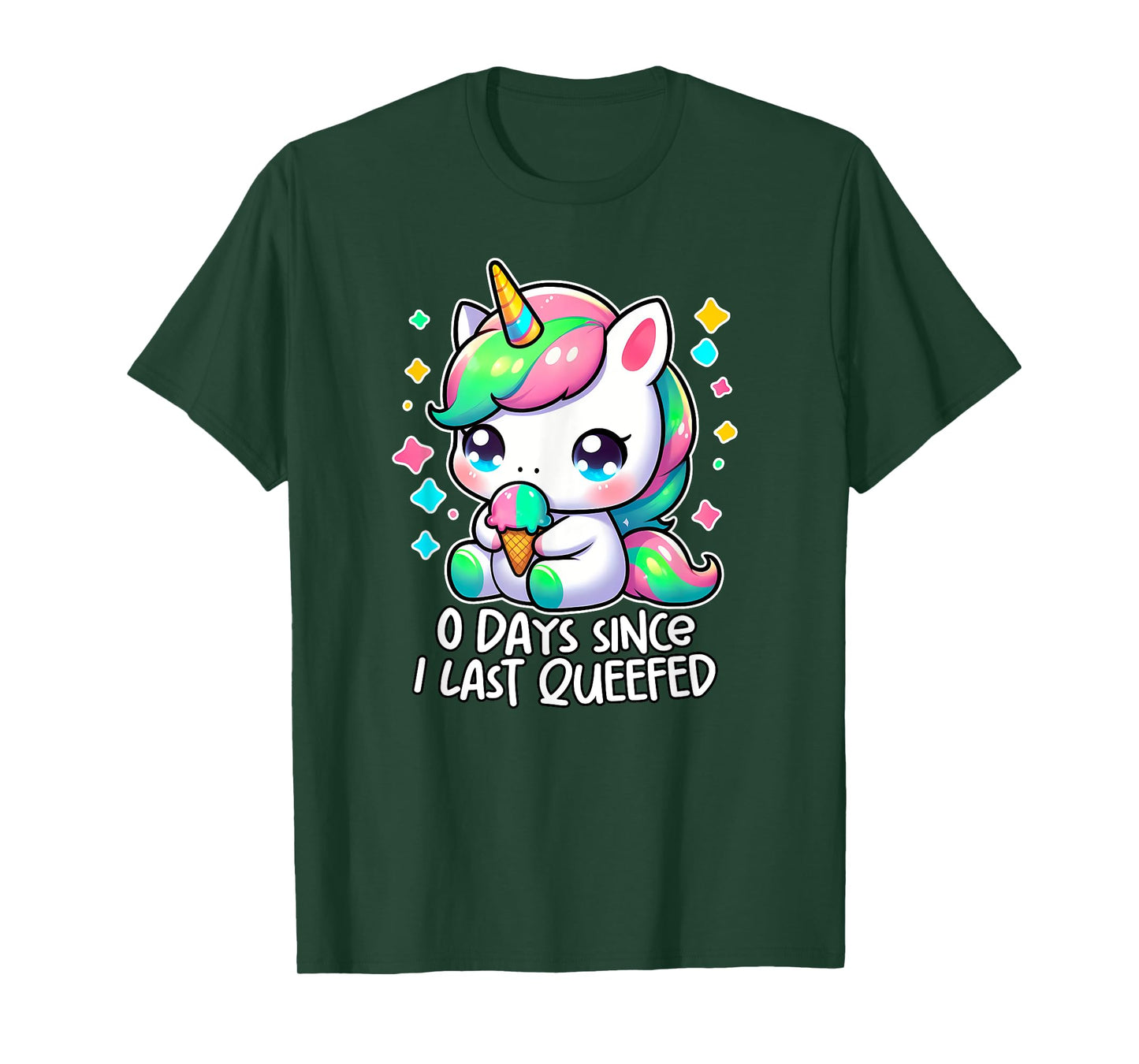 0 DAYS SINCE I LAST QUEEFED oddly specific meme crude humor T-Shirt
