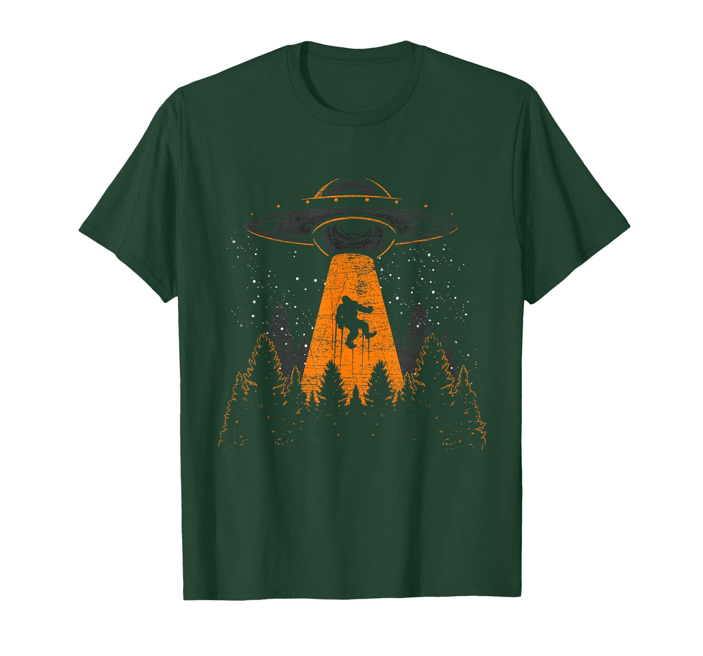Bigfoot Sasquatch UFO Alien Abduction Yeti Cryptid Bigfoot T-Shirt
