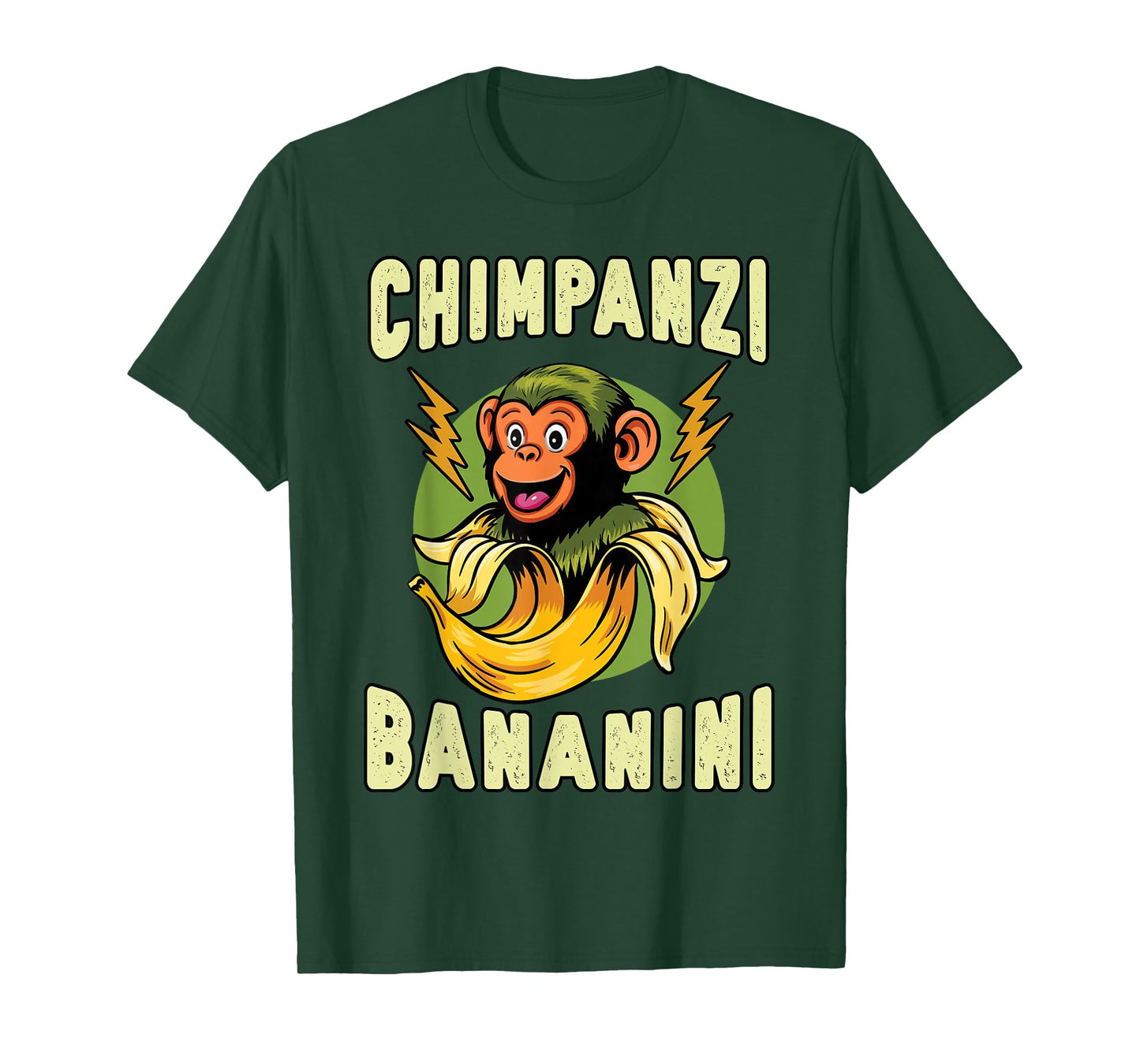 Funny Monkey Chimpanzini Bananini Italian Brainrot Meme T-Shirt