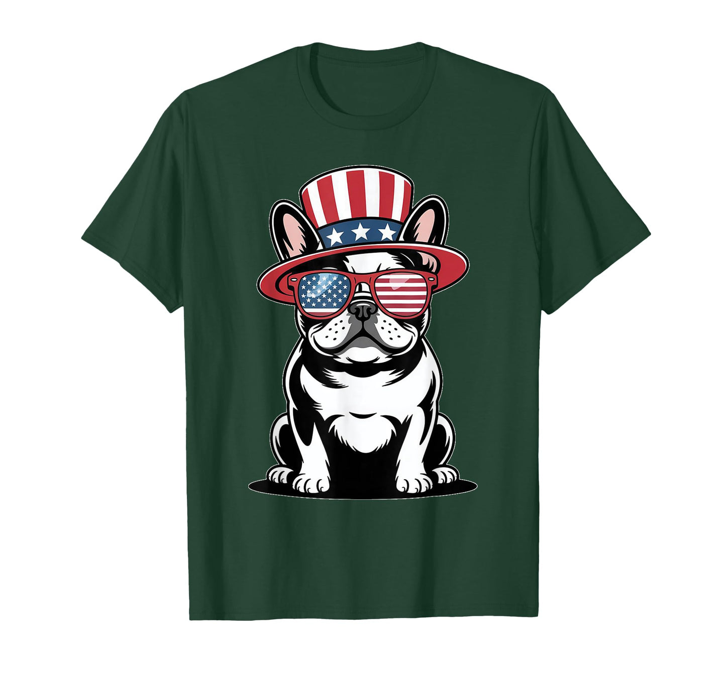 Patriotic French Bulldog US Flag 4Th Of July Dog lovers T-Shirt for Men Women Kids