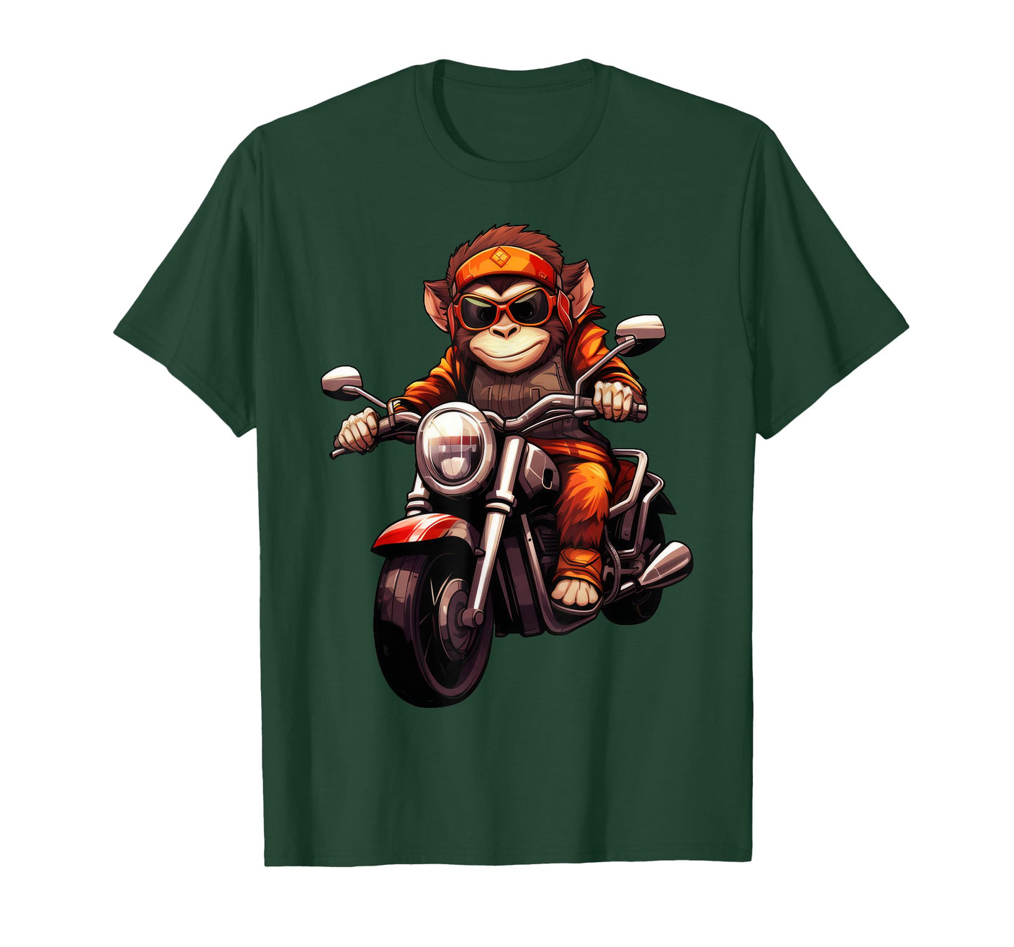 Monkey Motorcycle / Motorcyclist Monkey T-Shirt