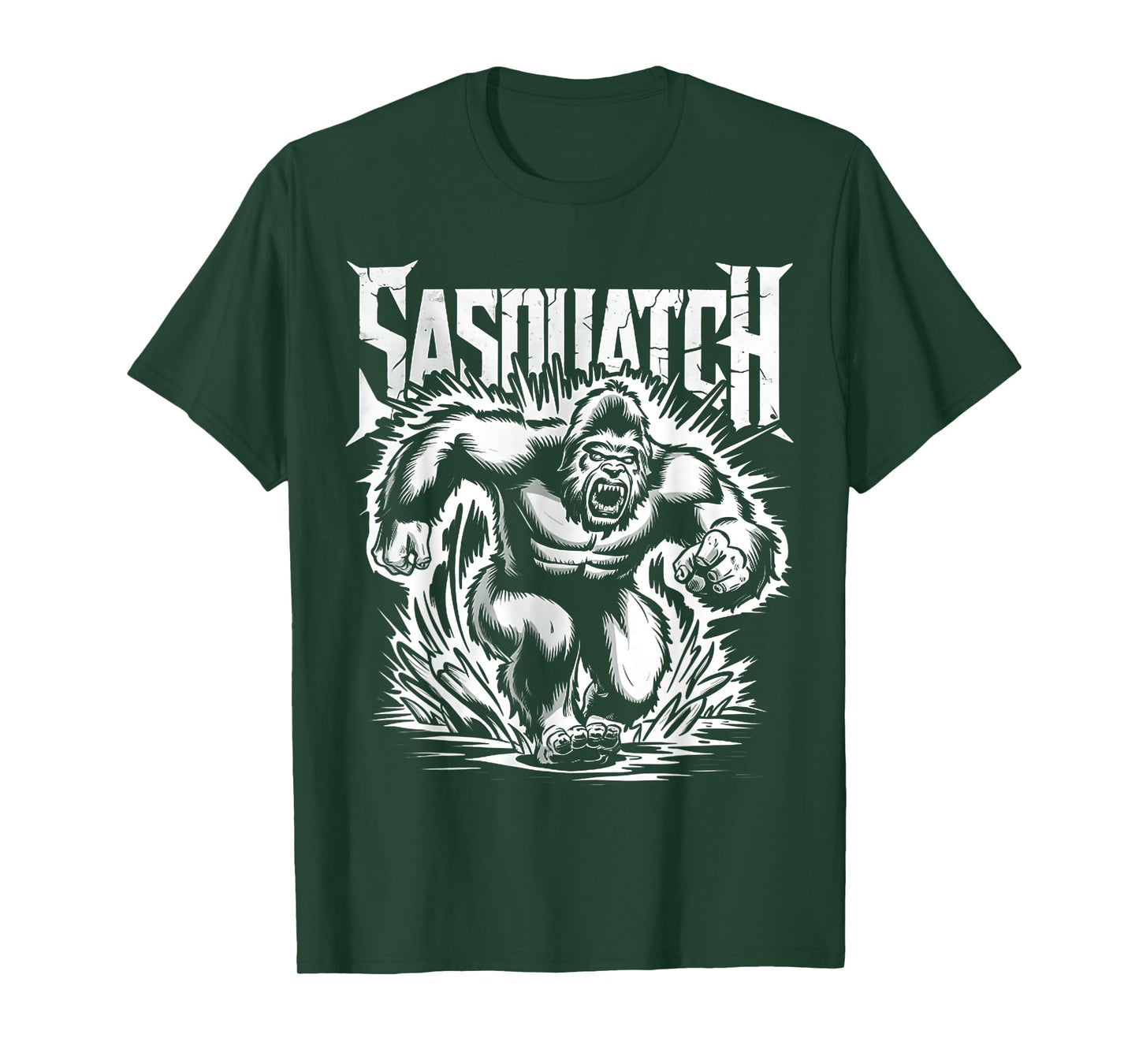 Retro Sasquatch Charging Hide & Seek Funny Bigfoot Believer T-Shirt