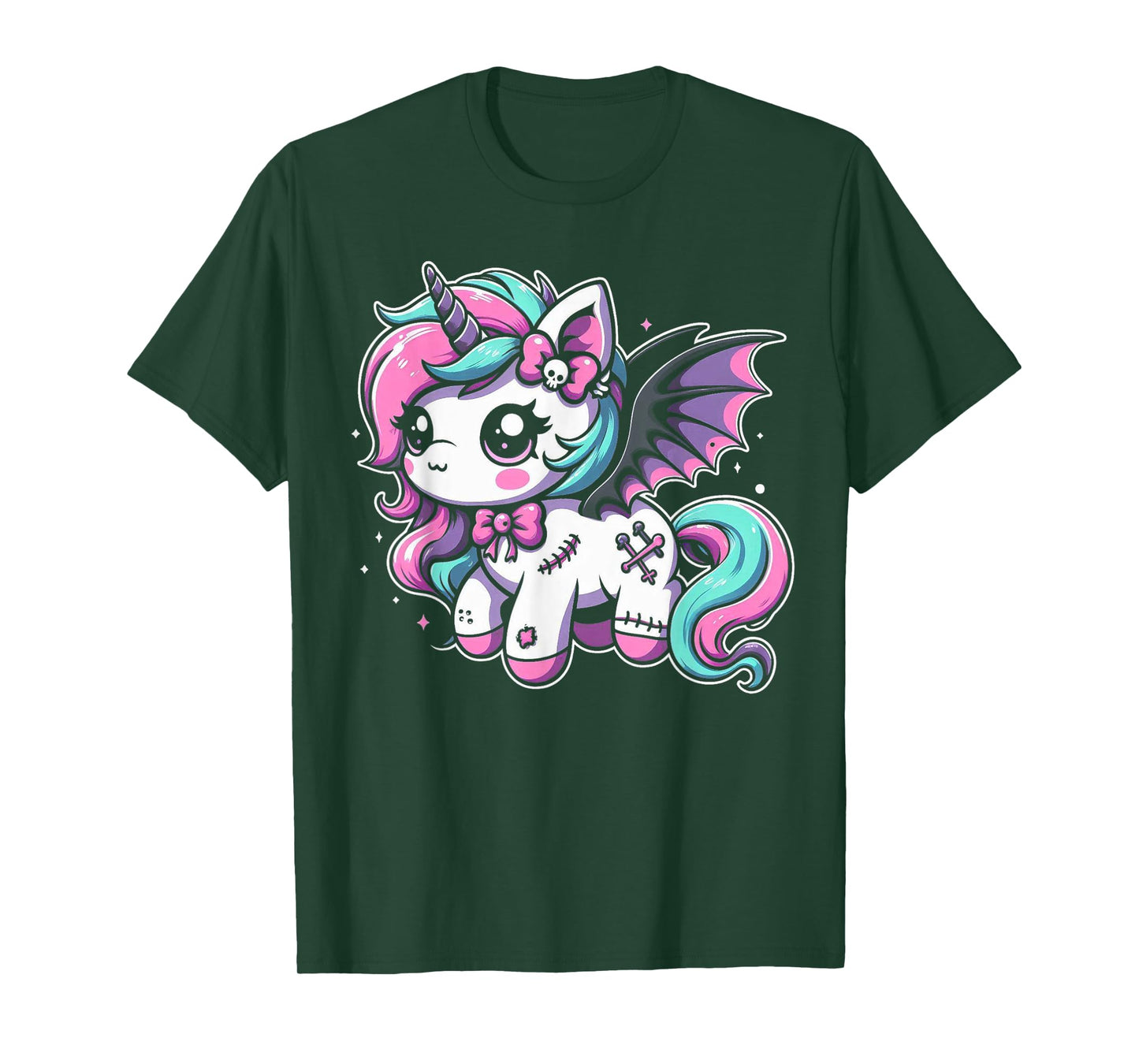 Pastel Goth Unicorn Kawaii Creepy Cute Aesthetic Art T-Shirt