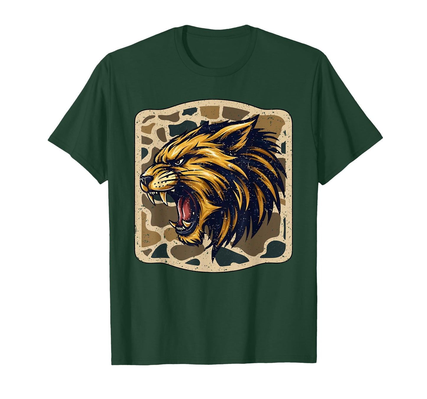 Wildcats Camo Football Game Day School Mascot Team Spirit T-Shirt