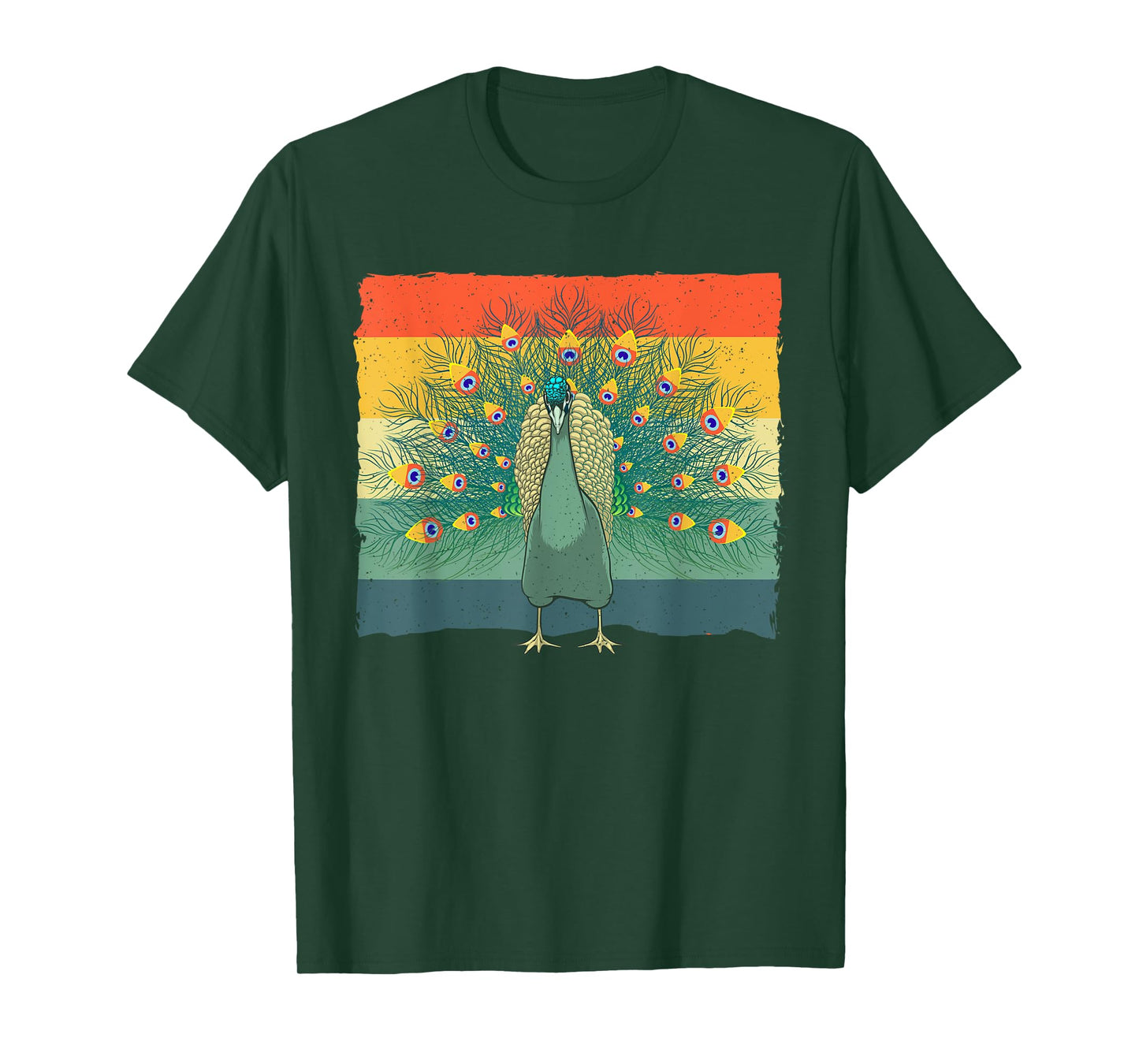 Cool Peacock Design For Men Women Kids Vintage Peacock Lover T-Shirt