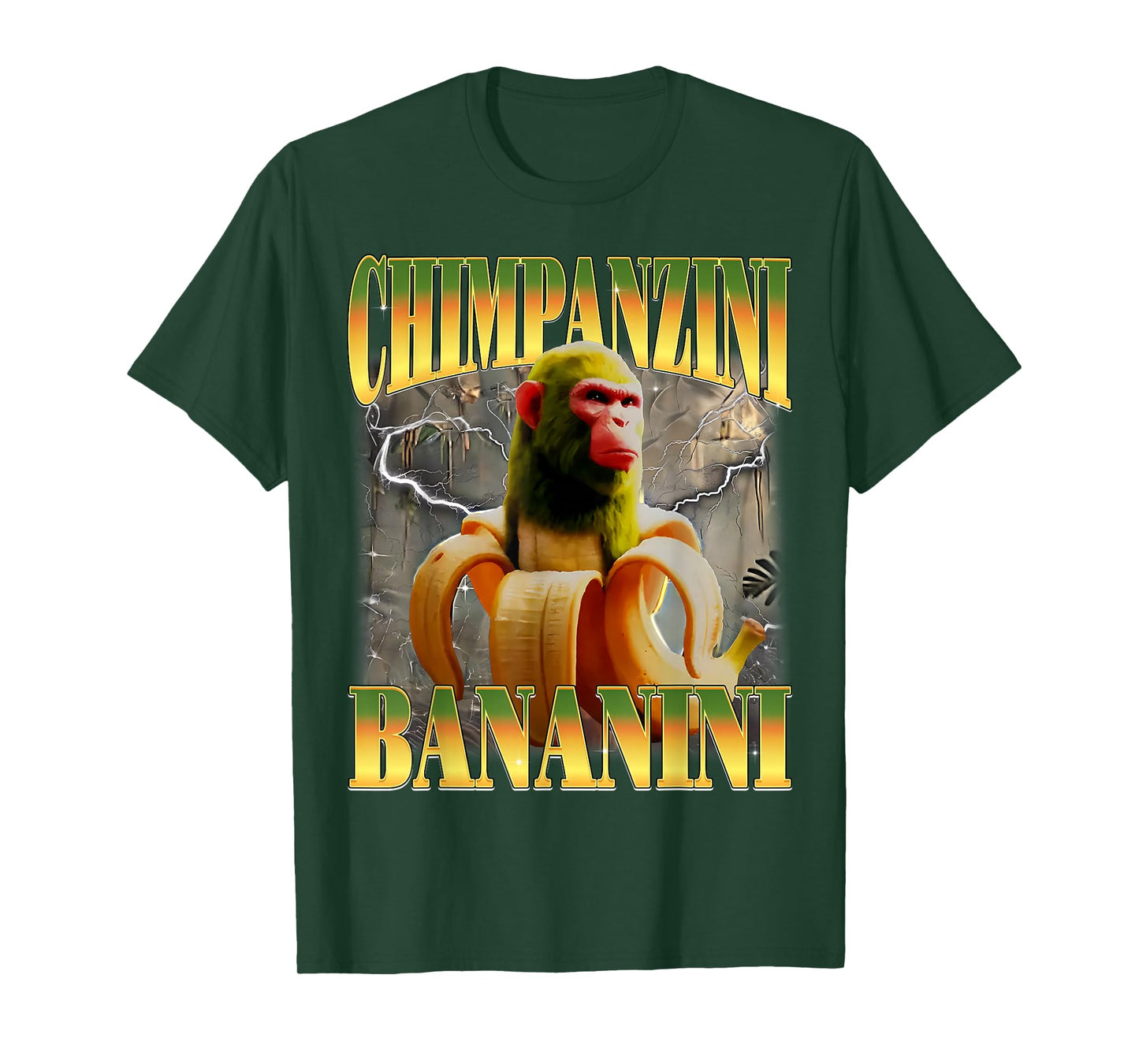 Chimpanzini Bananini Funny Italian Brainrot Meme Monkey T-Shirt