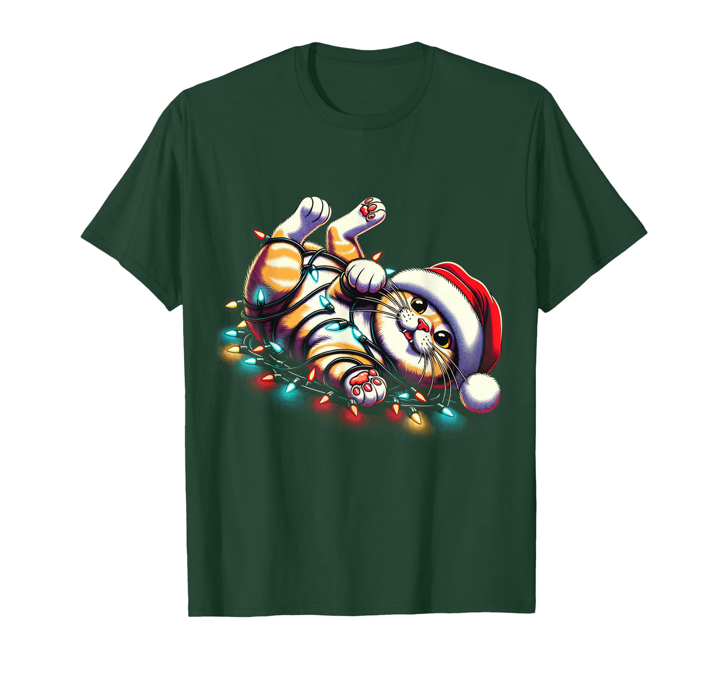 Christmas Cat Lover Funny Festive Holidays Cute Kitten Xmas T-Shirt
