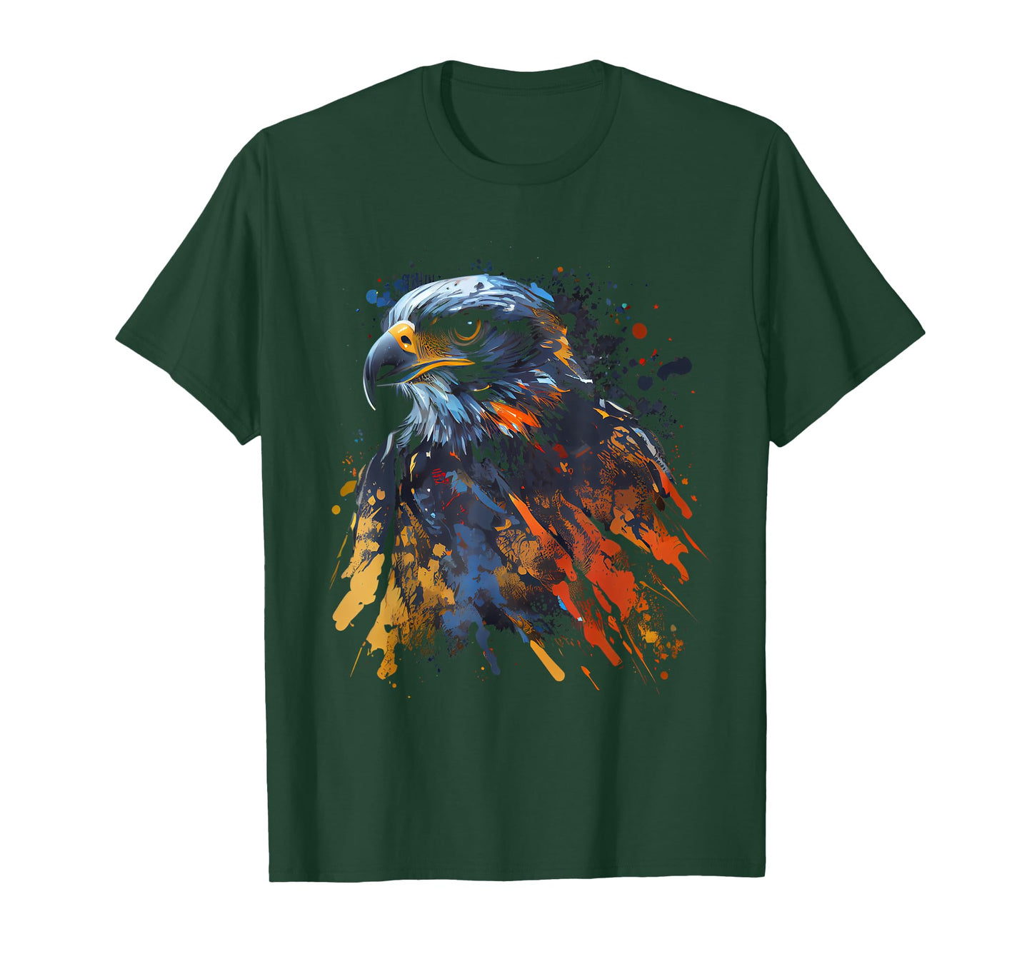 Hawk Bird Colorful Color Bird Observer Bird of Prey T-Shirt
