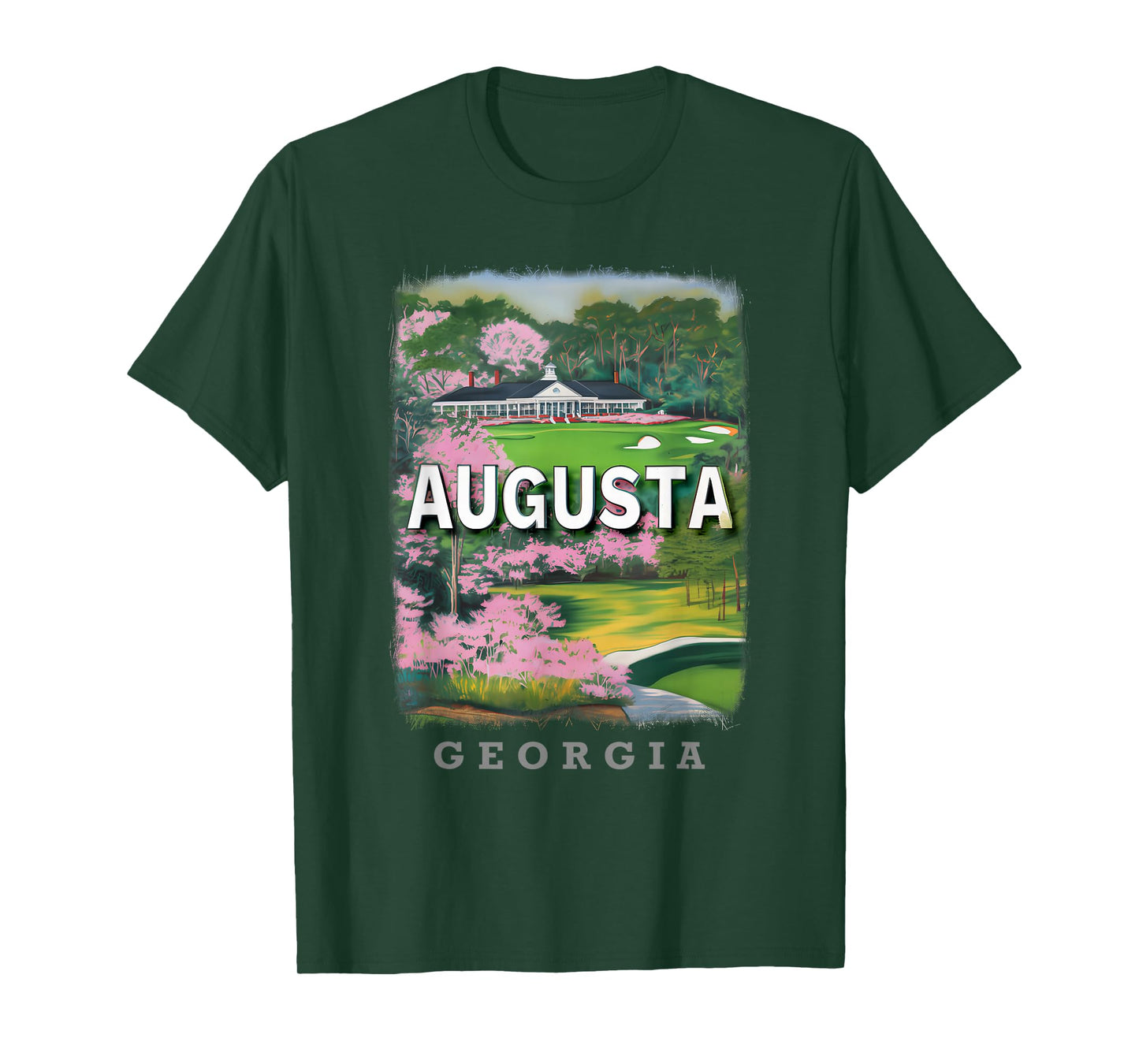 Augusta Georgia GA Golfing Paradise SD843 T-Shirt