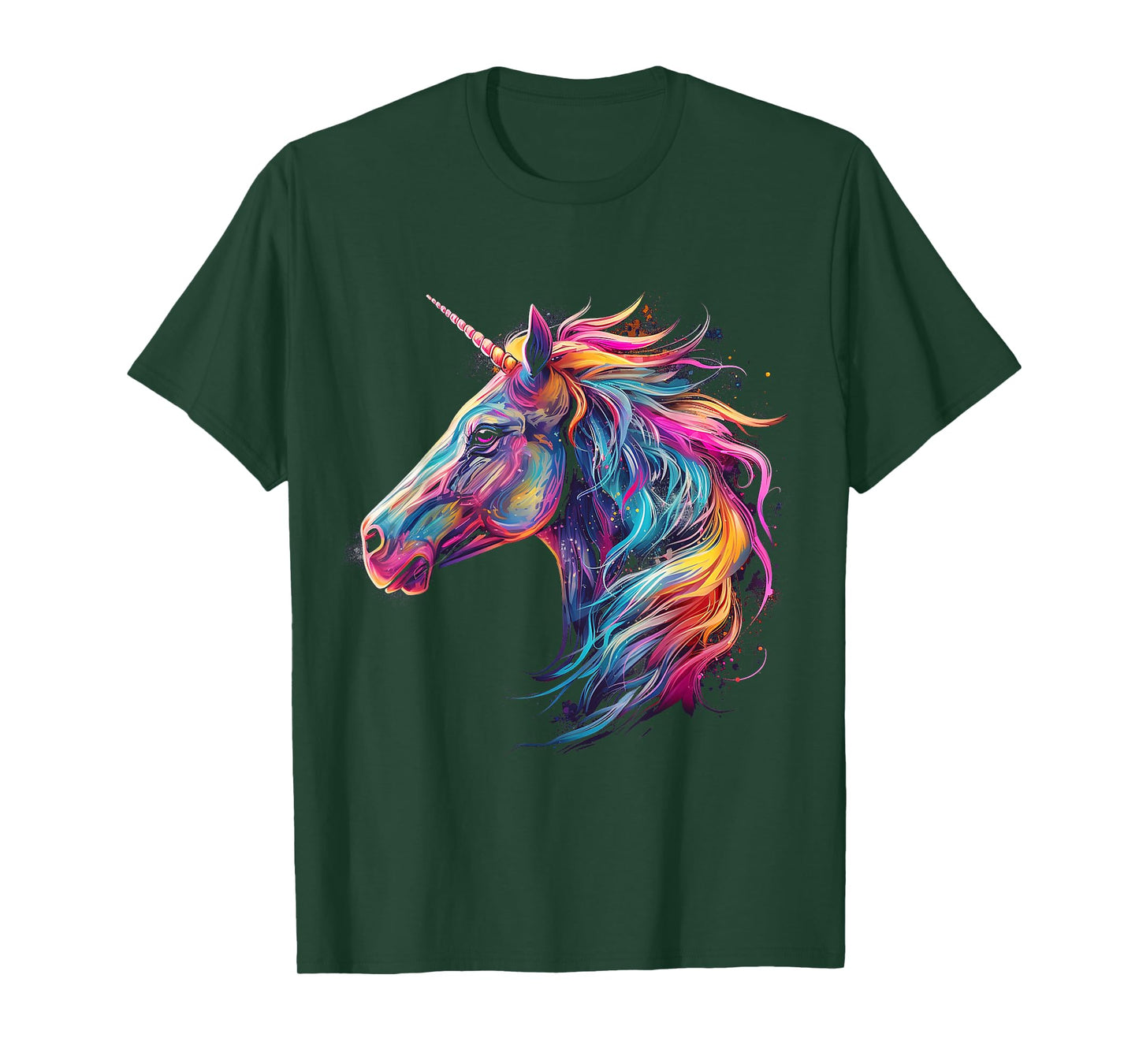 Unicorn Rainbow Animal Graphic Illustration Unicorn T-Shirt