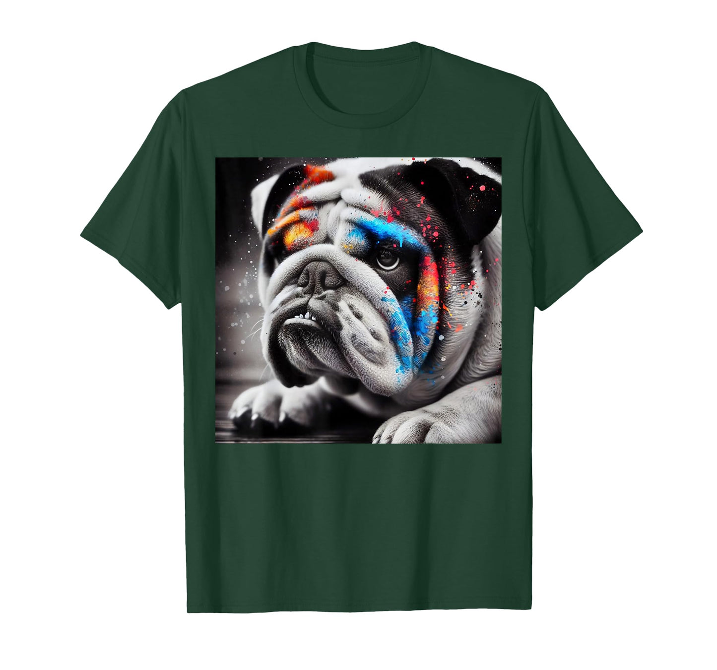 Bold Bulldog Contrast, Bulldog themed T-Shirt for Men Women Girls Kids