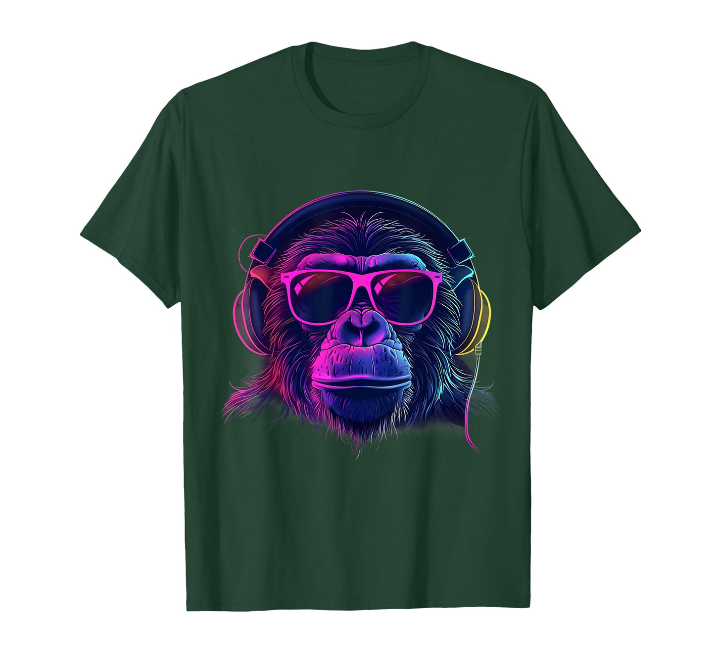 Monkey DJ Beatmaker Techno Music Headphones House Music T-Shirt
