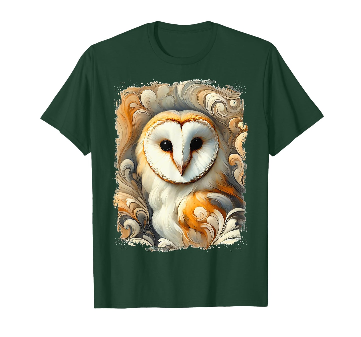 Artistic Owl Colourful Abstract Artwork T-Shirt