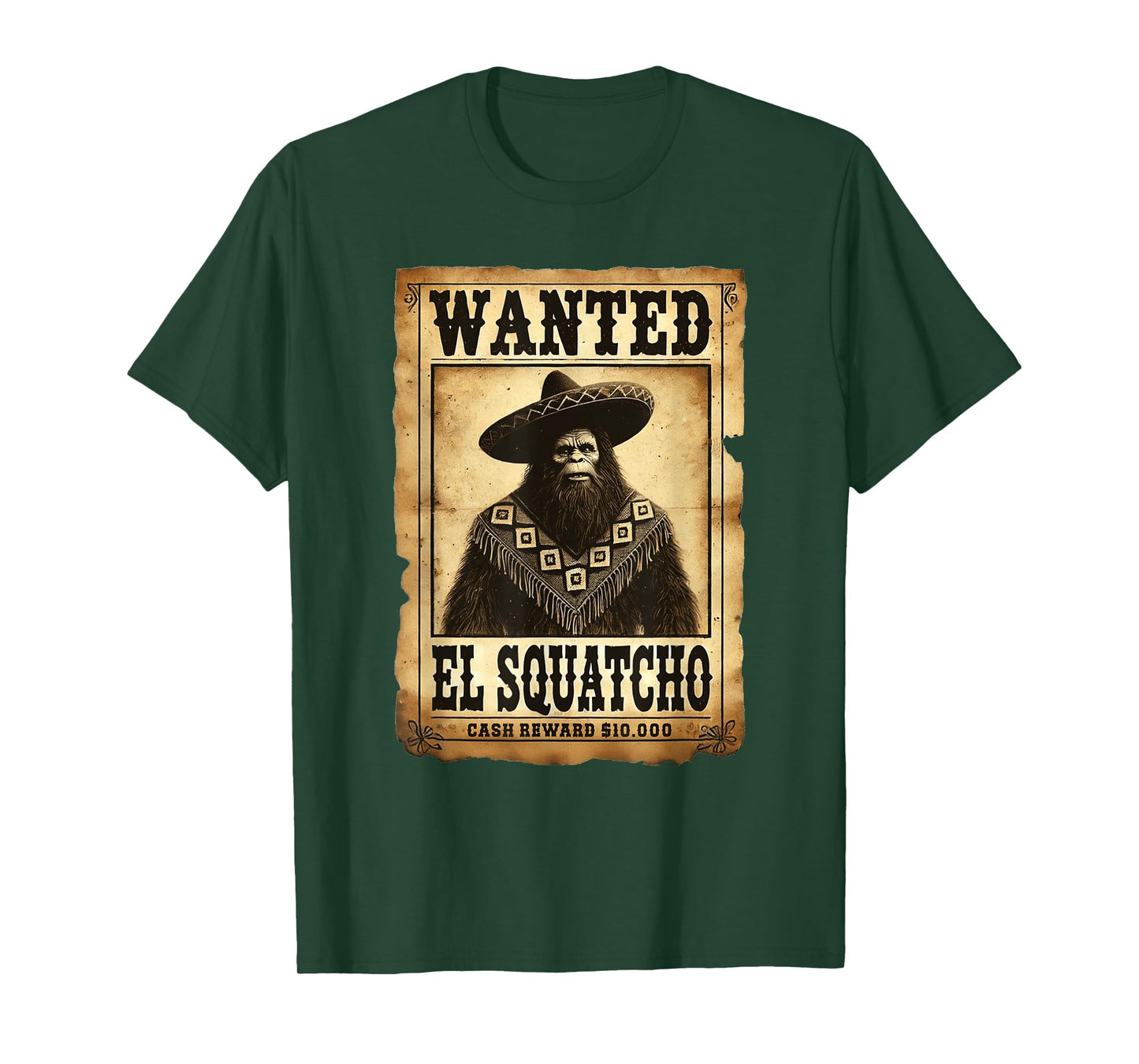 El Squatcho Bigfoot Sasquatch Men Boys Women T-Shirt