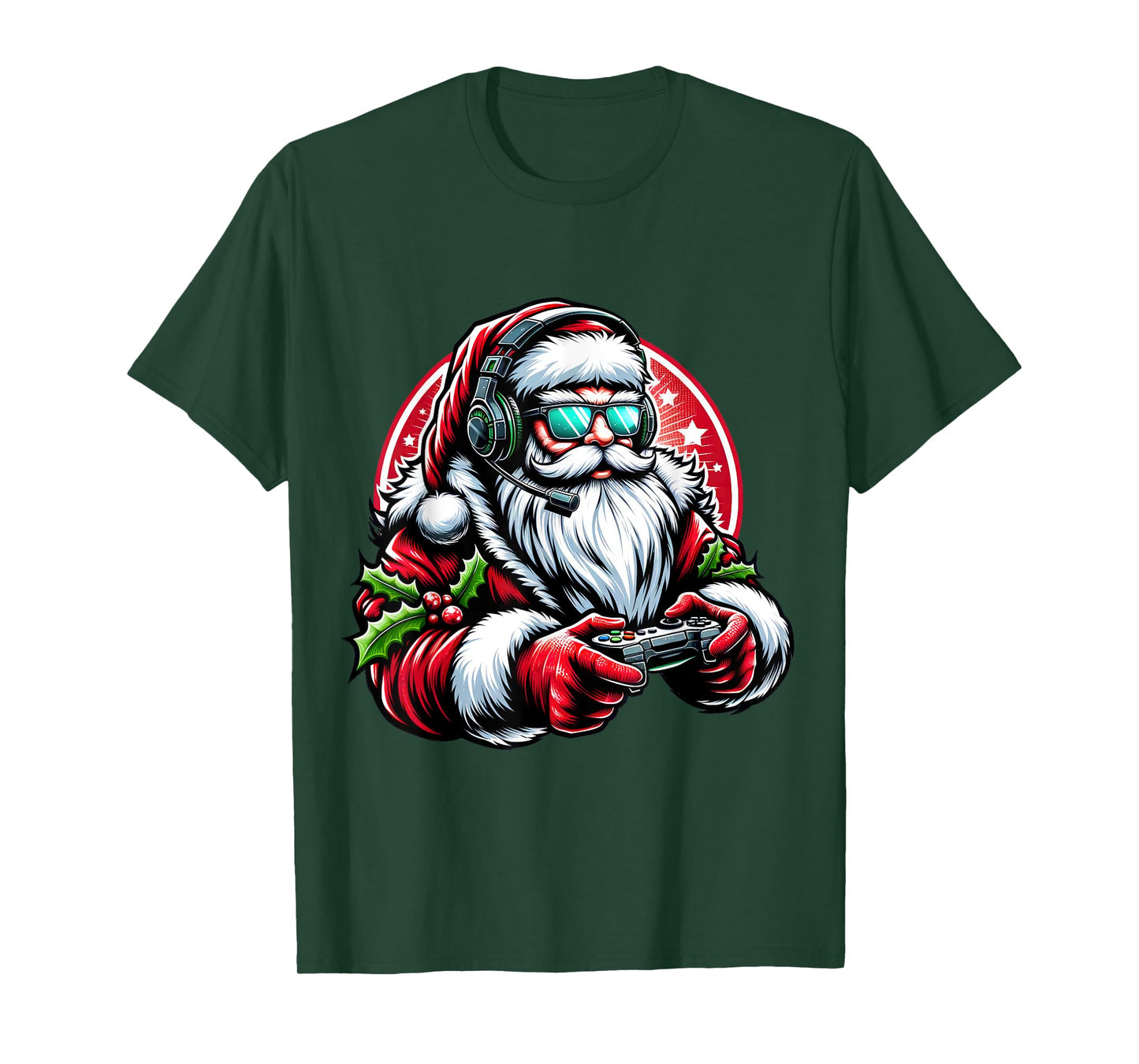Christmas Gamer Boys Video Game Santa Xmas T-Shirt