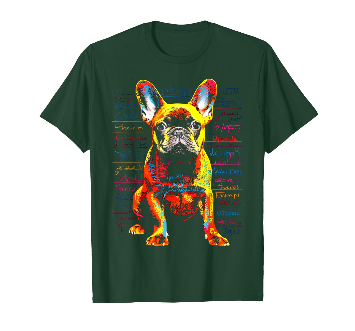 French Bulldog Dog Animal Pet Art Graphic French Bulldog T-Shirt