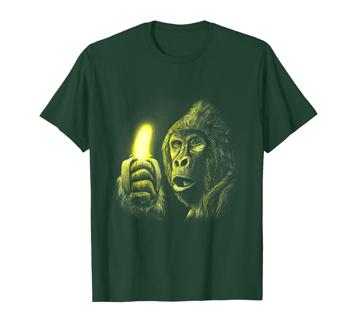 Gorilla Carrying Banana Funny Monkey Costume Wild Animal T-Shirt