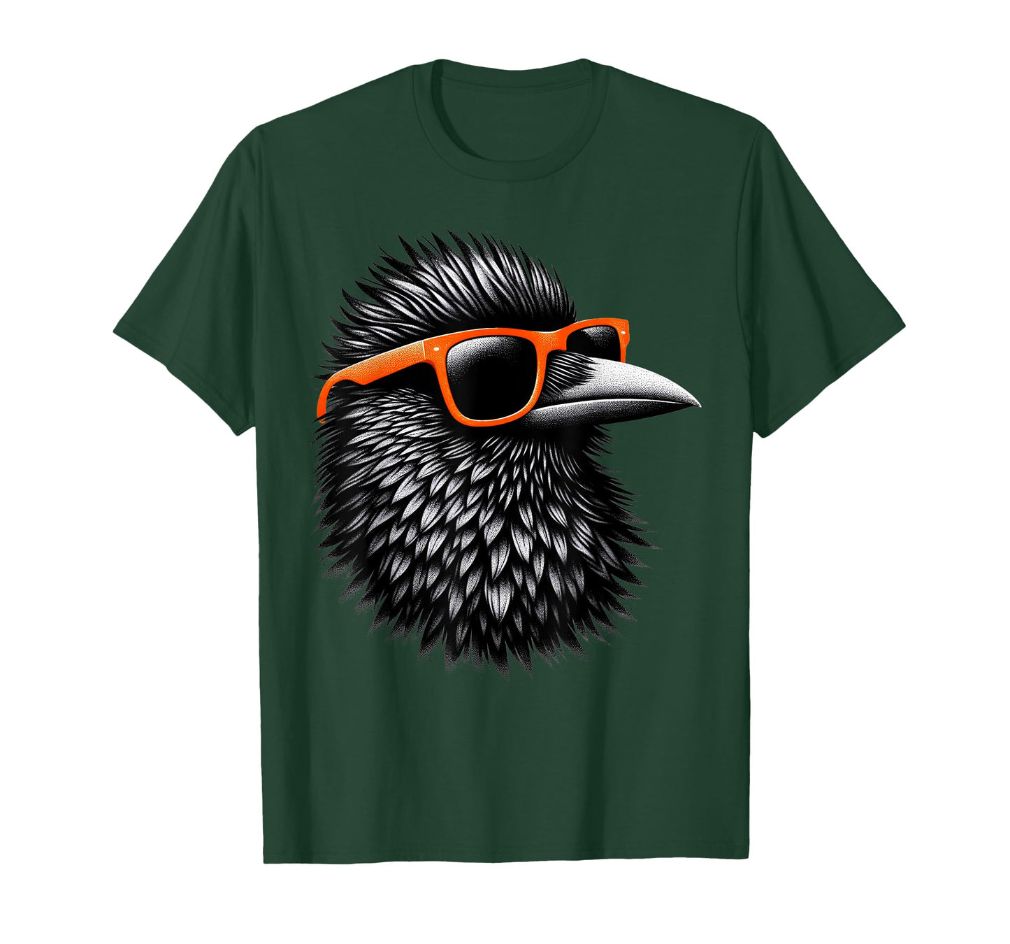 Cool Grackle Bird Wearing Sunglasses Graphic Art T-Shirt