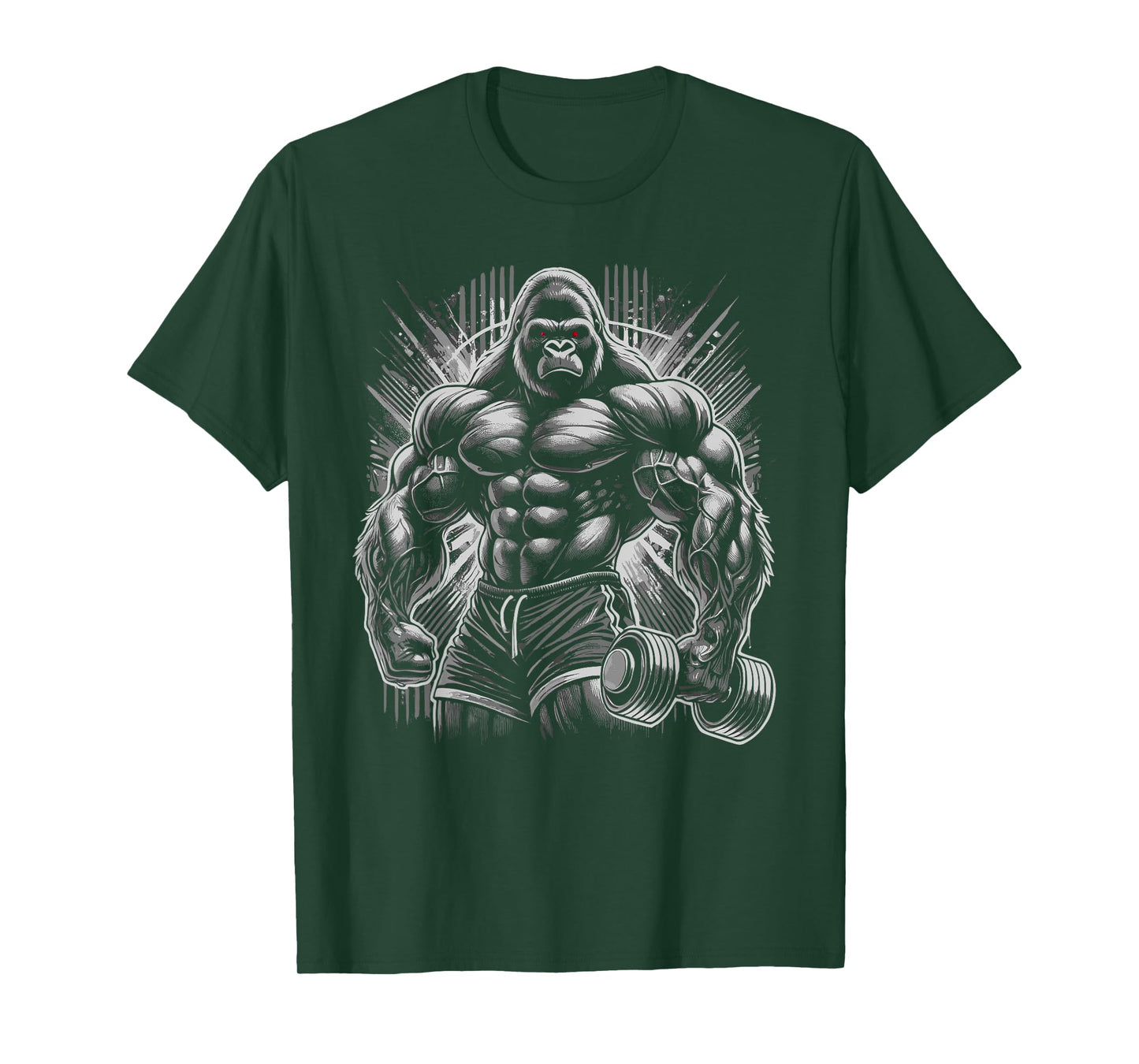 Gorilla Monkey Gym Wear Bodybuilding Workout Motivation T-Shirt