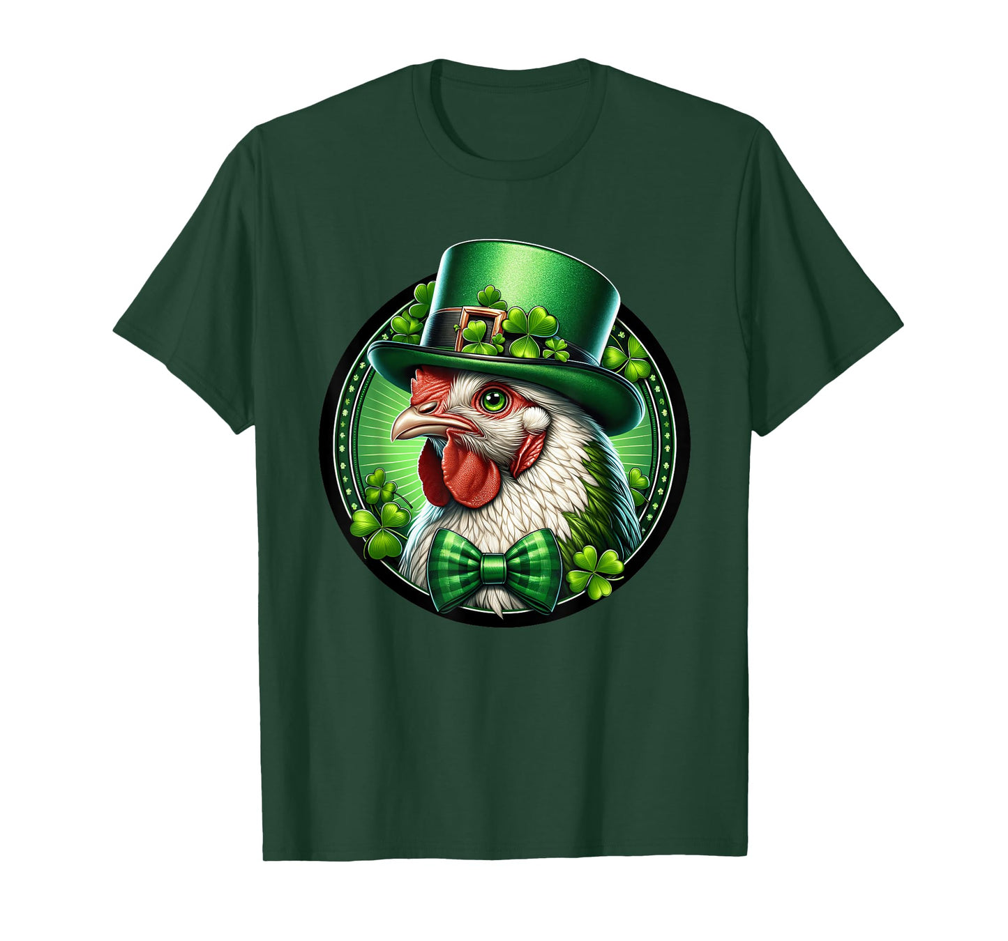 Leprechaun Chicken Leprecat St Patricks Day Kids Men Women T-Shirt