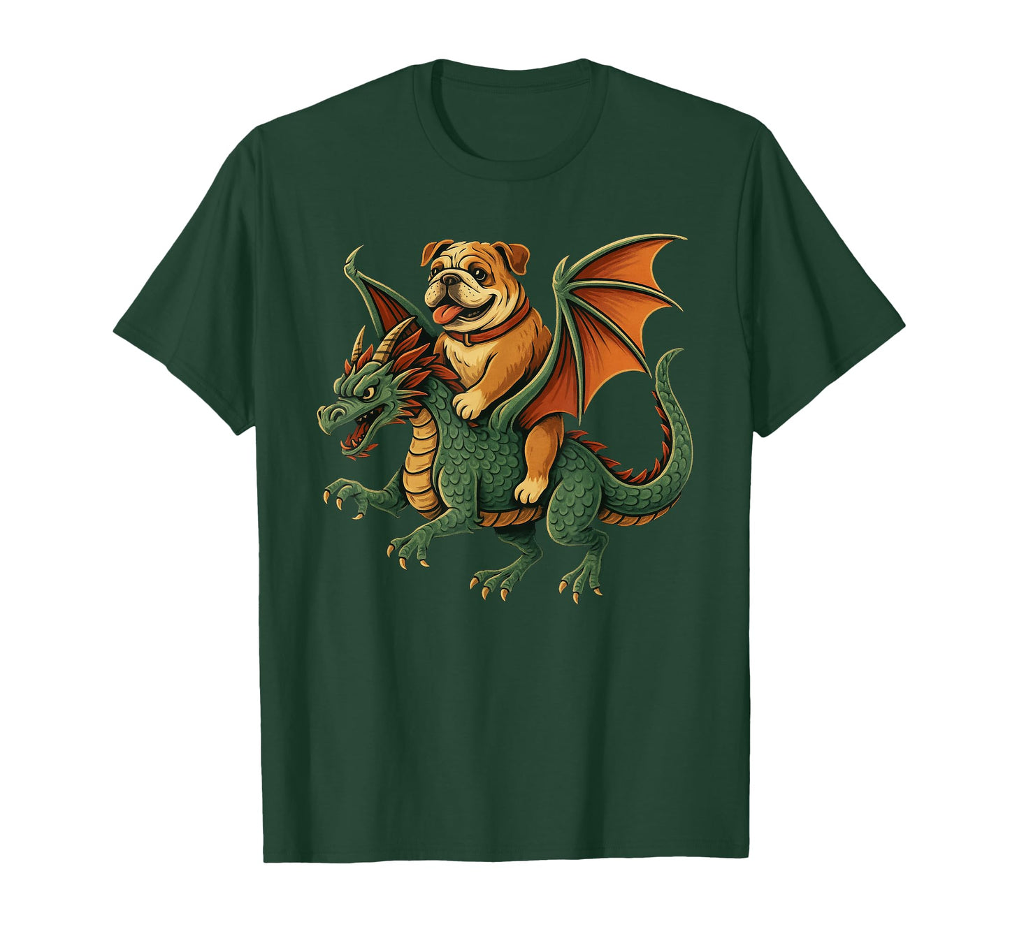 English Bulldog Dog Dragon T-Shirt
