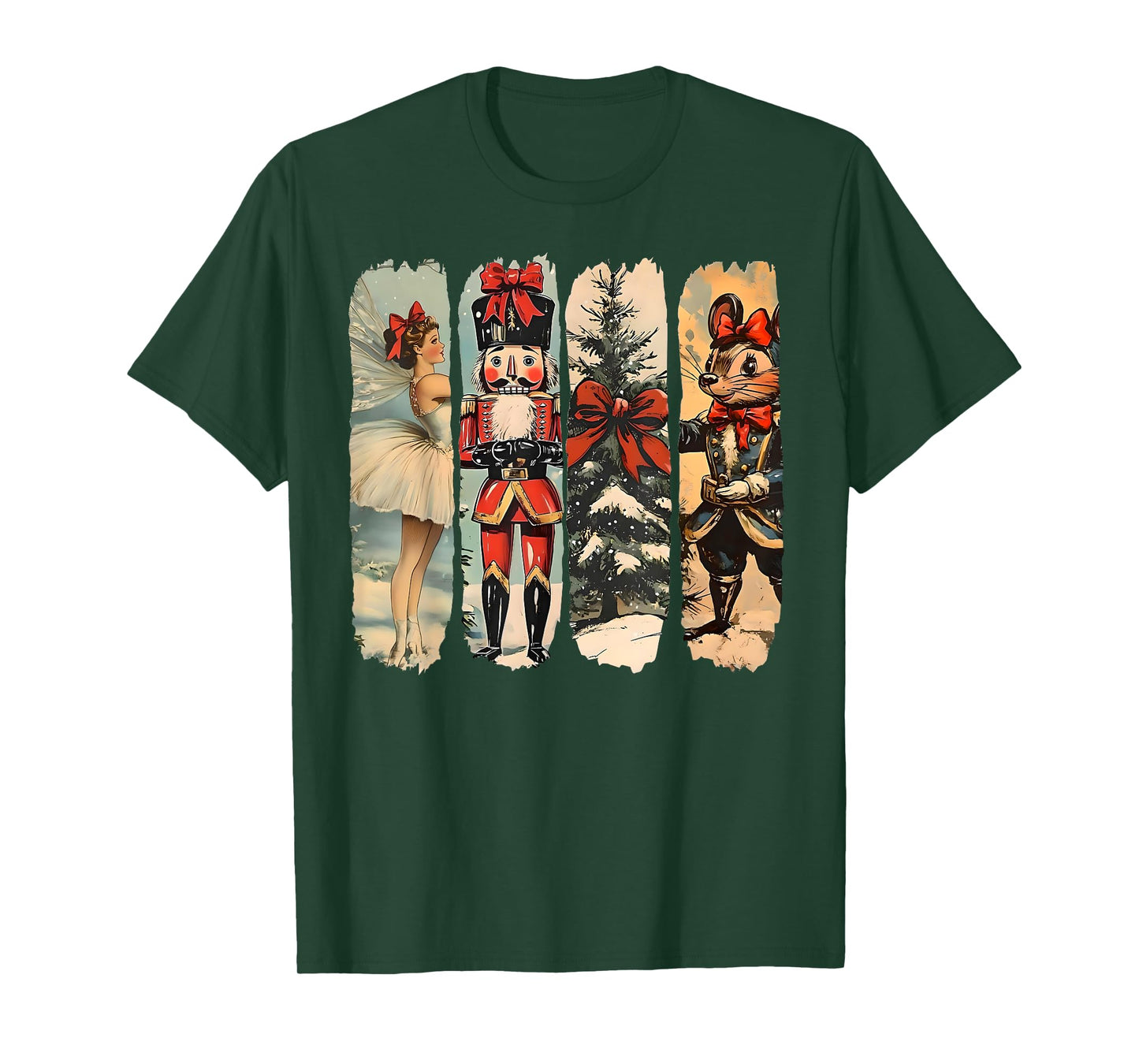 Nutcracker Merry Christmas Xmas Tree Family Pajamas Holiday T-Shirt