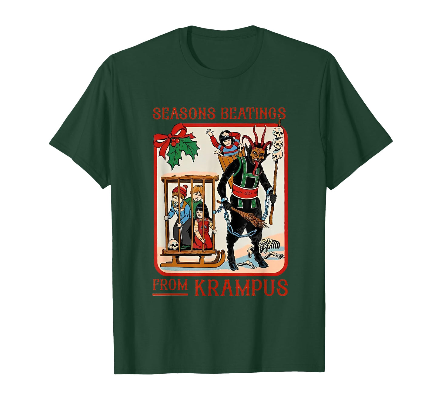 Seasons Beatings From Krampus Christmas T-Shirt