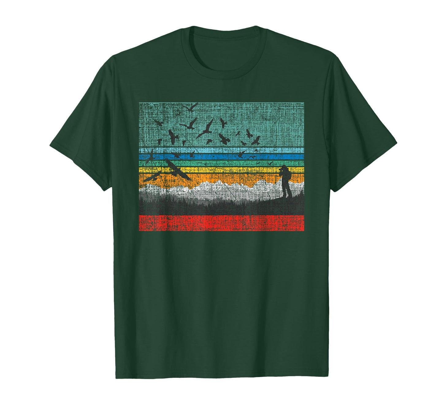 Retro Birding Bird Watching Bird Watcher Birder T-Shirt