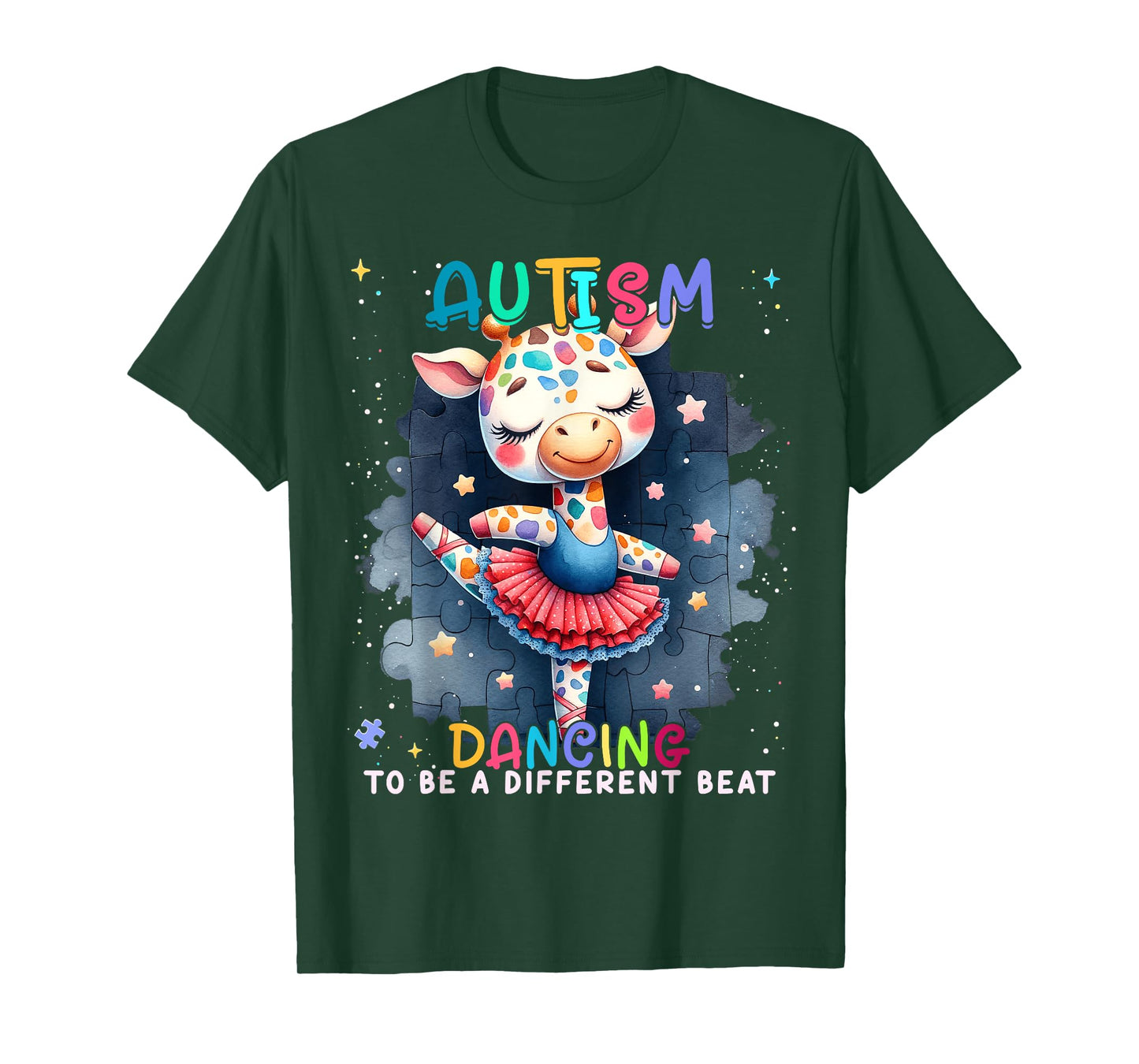 Autism Awareness Cute Unicorn Dancing To A Different Beat T-Shirt