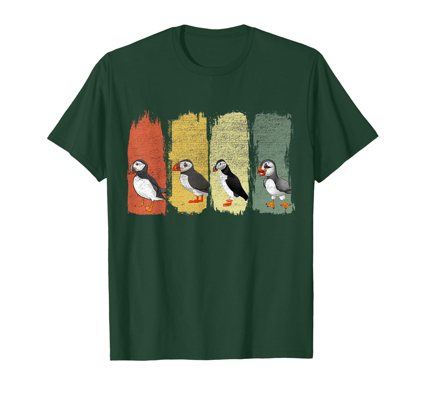 Retro Puffin Bird T-Shirt