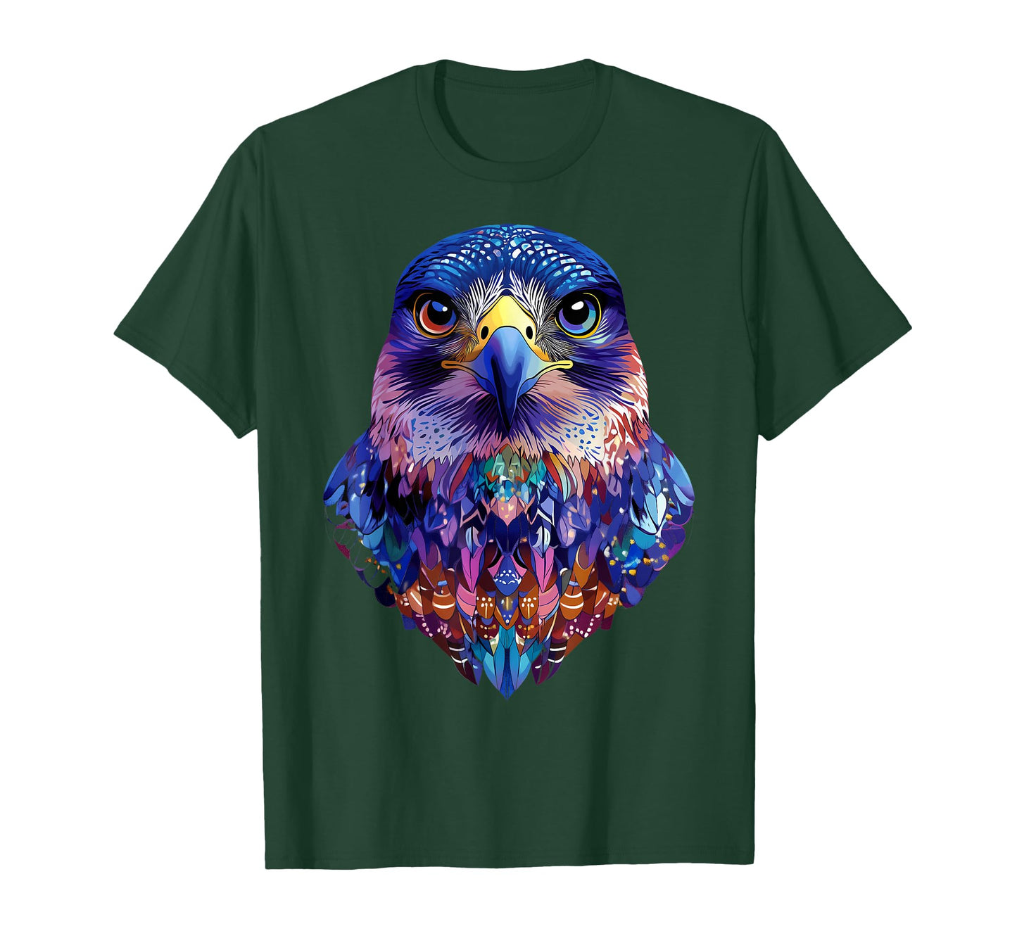 Azteca Peregrine Falcon Majestic Animals Bird Lover Black T-Shirt
