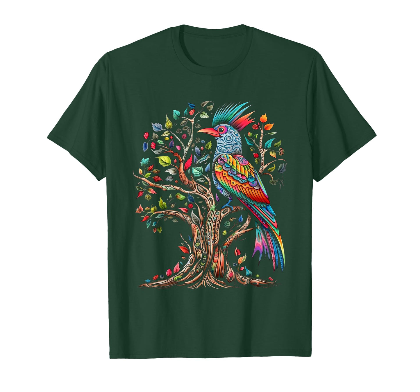 Bird Tree Art - Bird Motif Art Animal Bird T-Shirt