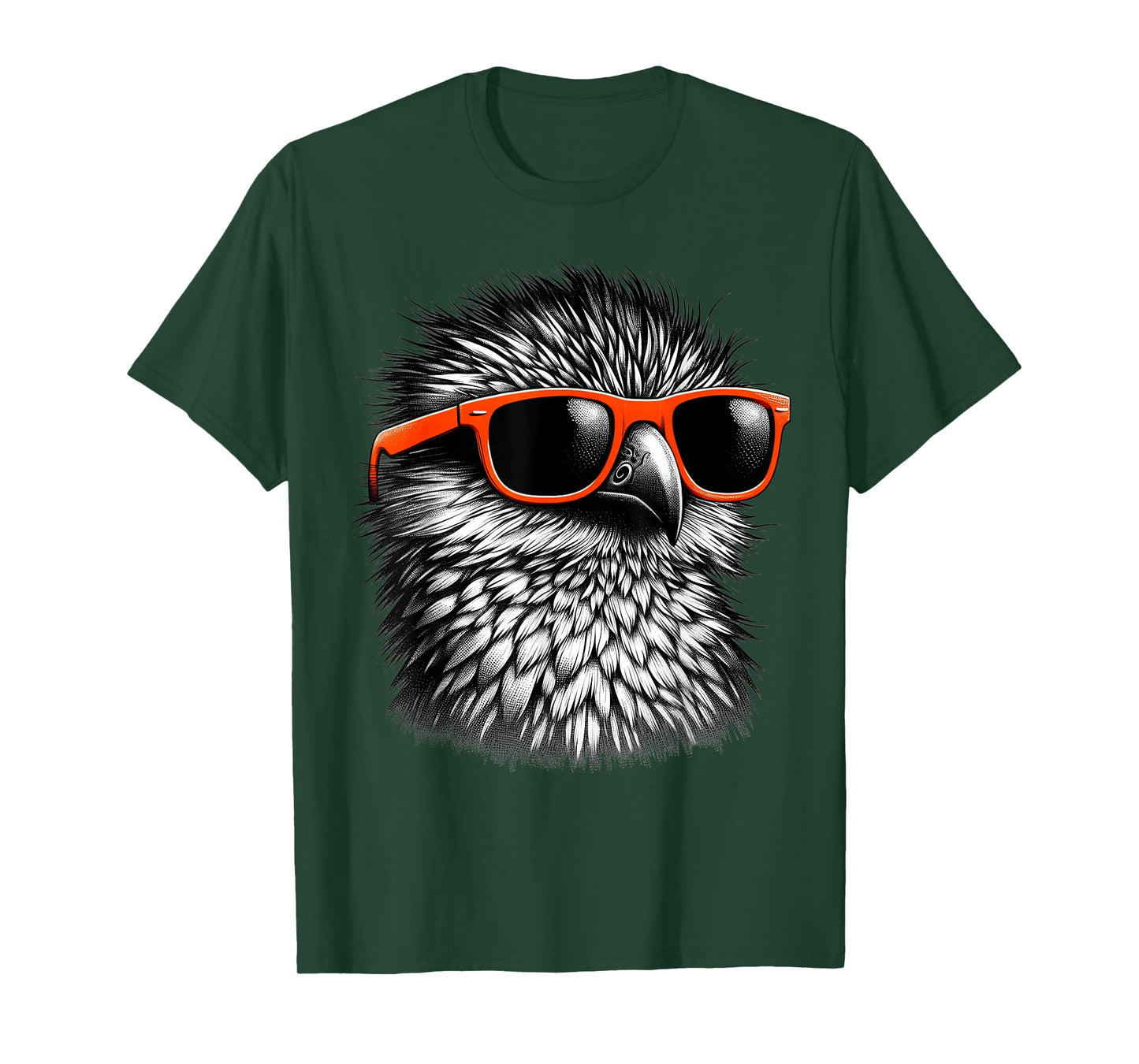 Cool Potoo Bird Wearing Sunglasses Graphic Art T-Shirt