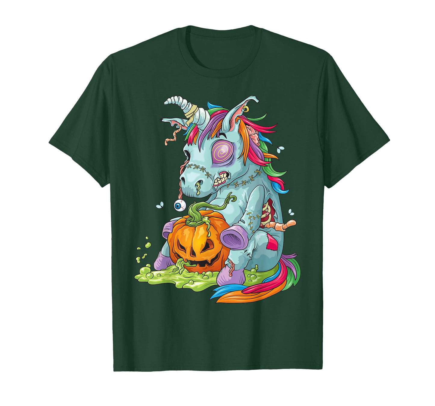 Zombie Unicorn Shirt - Undead Zombiecorn Halloween Costume T-Shirt