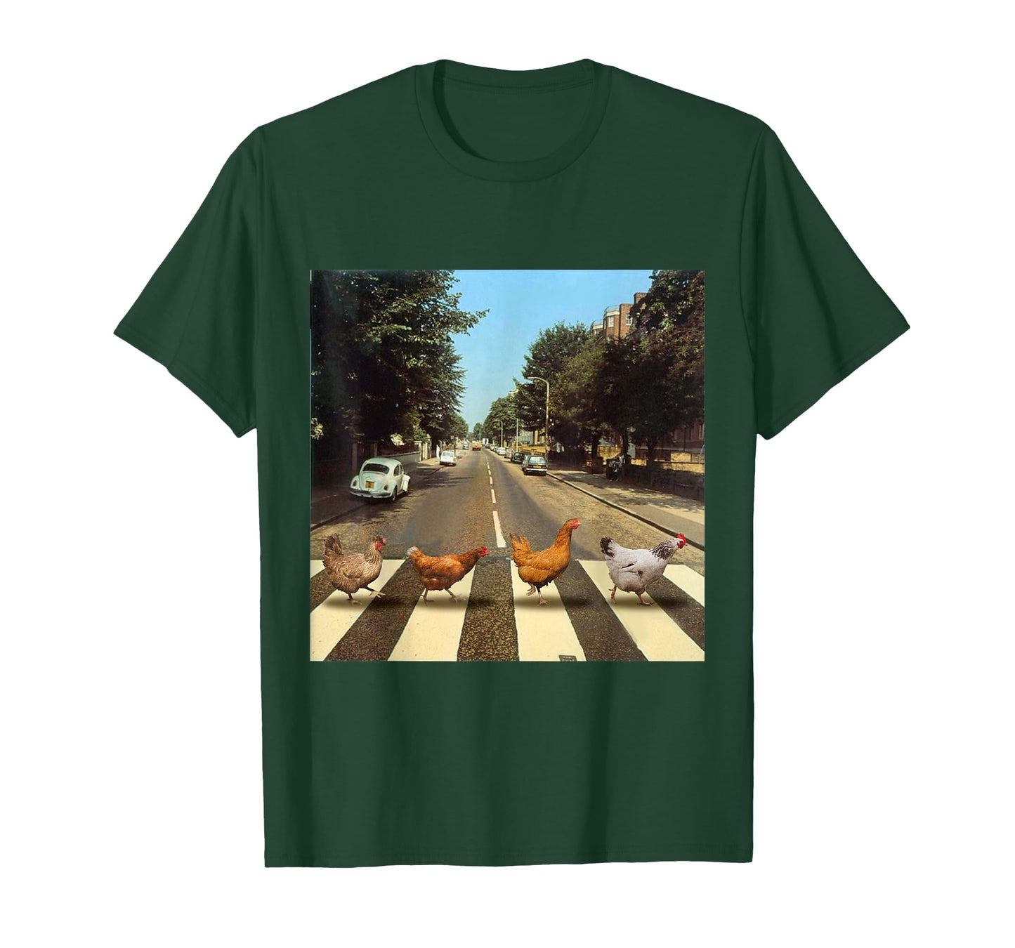 Chickens Crossing Road Parody Chicken Lover T-Shirt